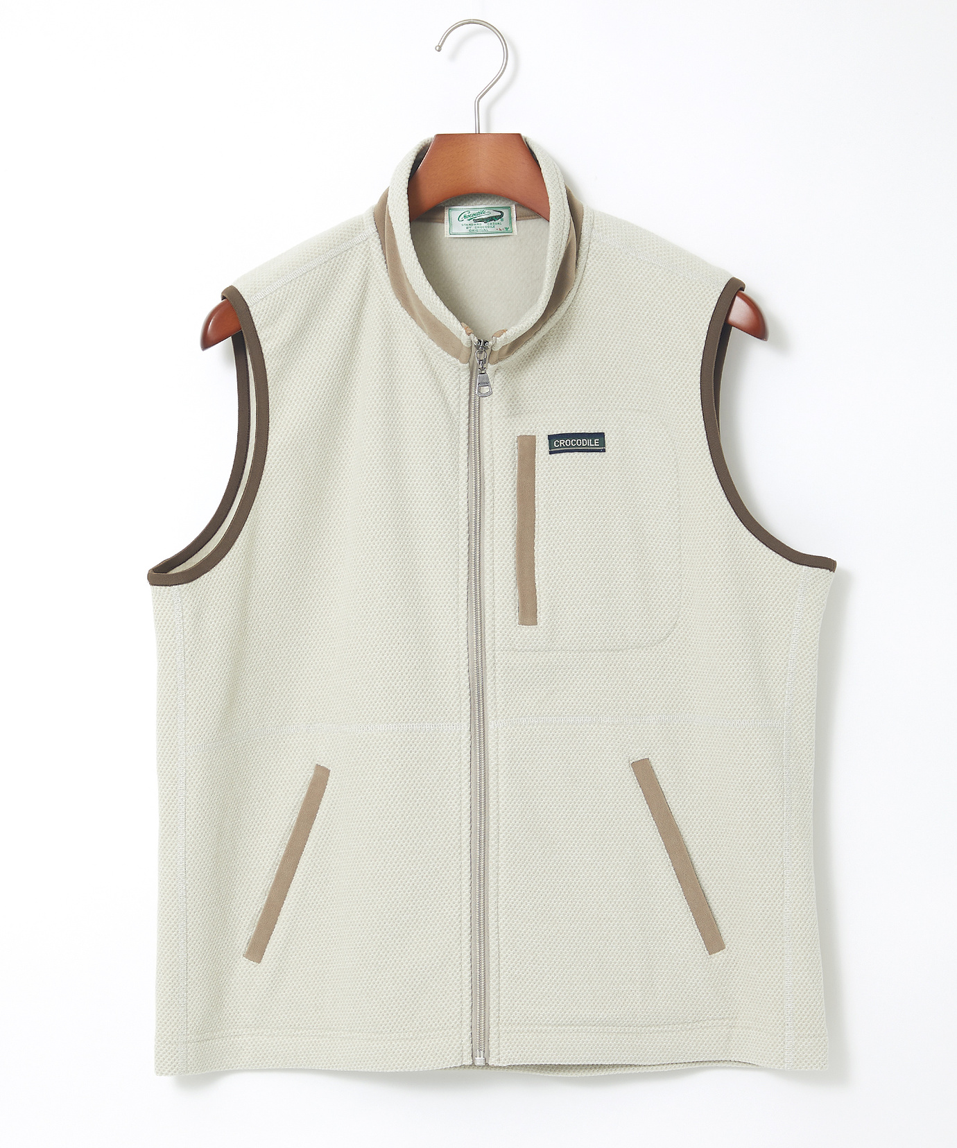 メンズ ピケ起毛 フリース ベスト通販 [1602-45217] - クロコダイル