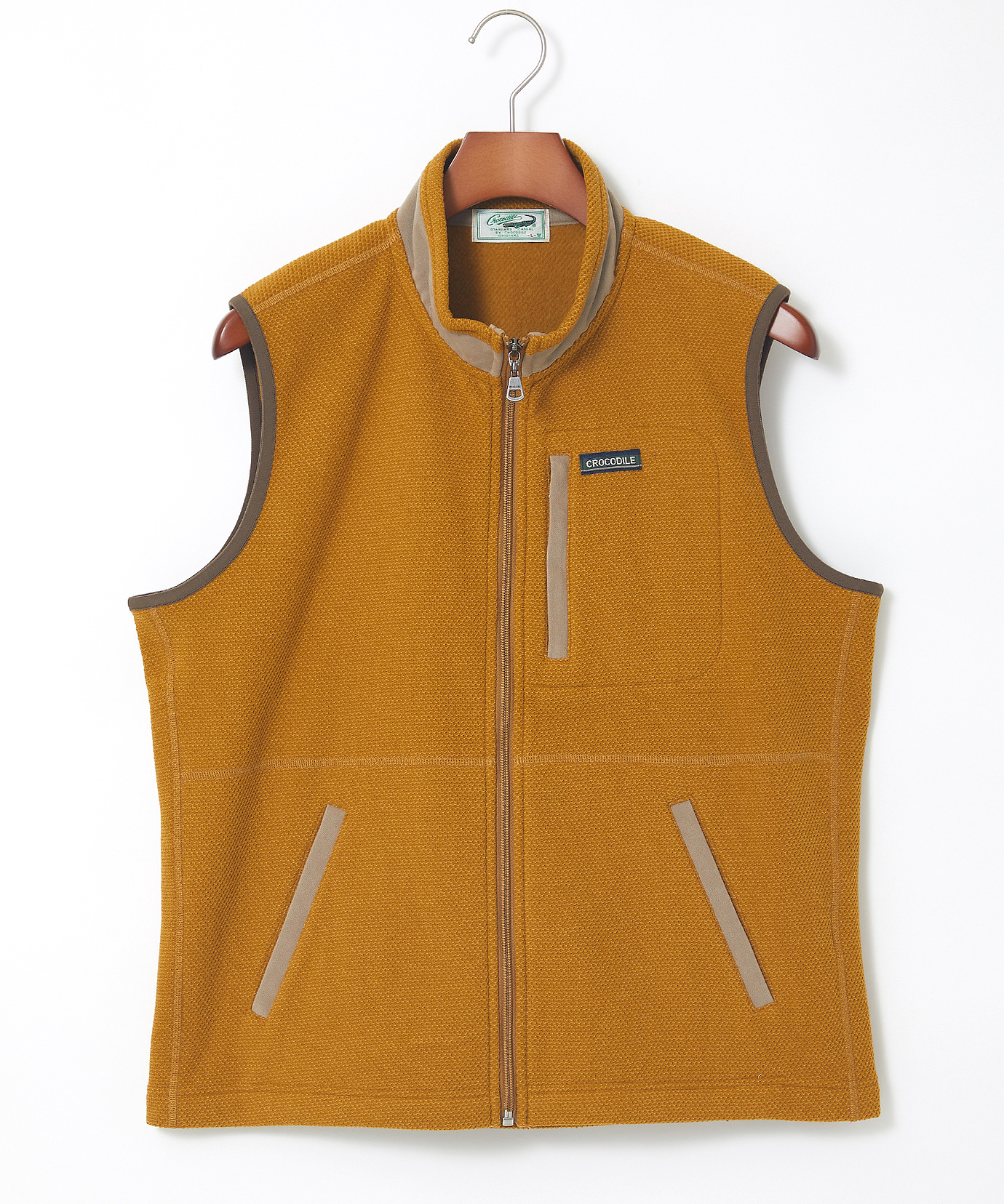 メンズ ピケ起毛 フリース ベスト通販 [1602-45217] - クロコダイル