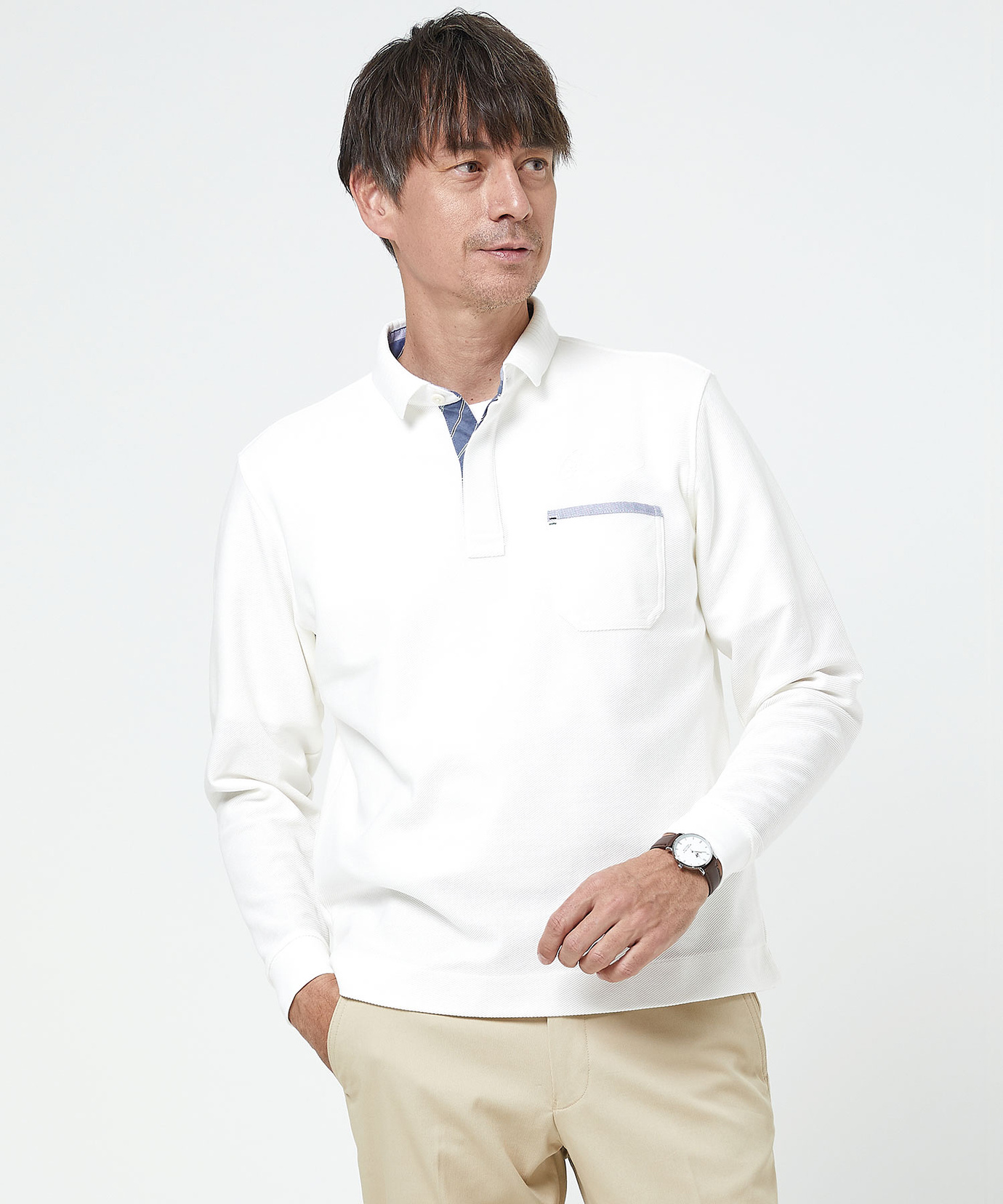 メンズ ツイル レジメンストライプ ポロシャツ通販 [1602-51206