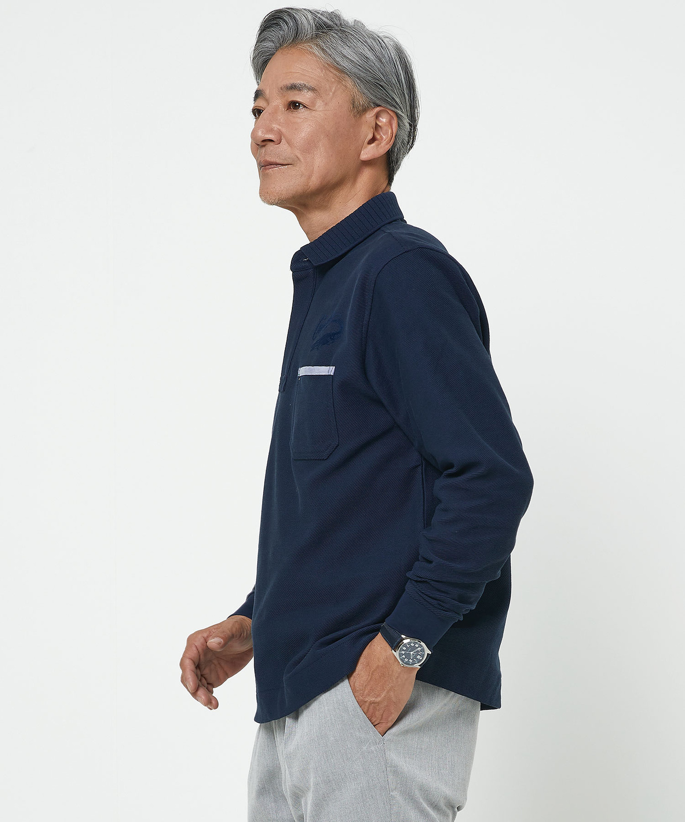 メンズ ツイル レジメンストライプ ポロシャツ通販 [1602-51206