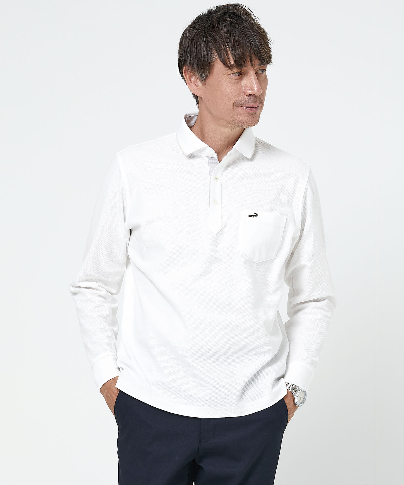 メンズ ハニカム ホリゾンタルカラー ポロシャツ通販 [1602-51211