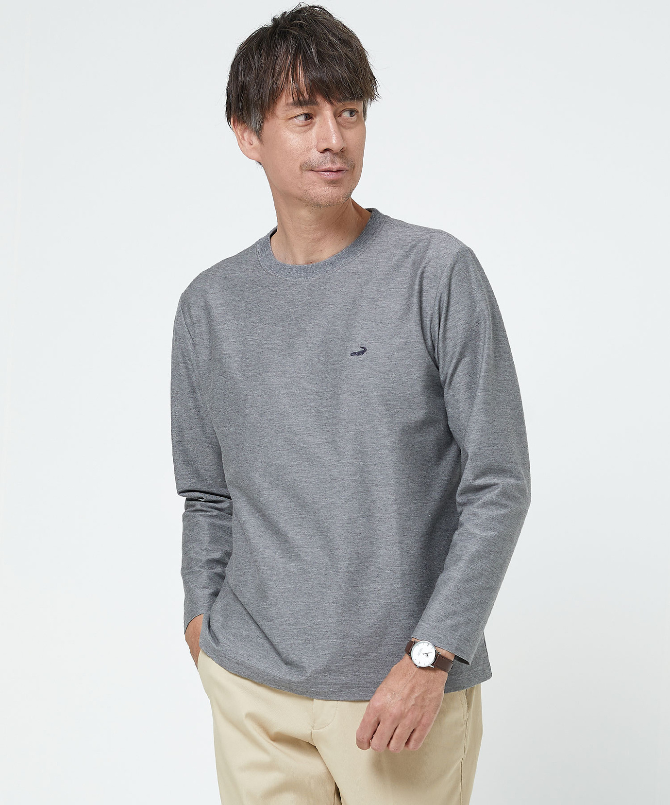 メンズ ハイゲージ クルーネック カットソー通販 [1602-51215