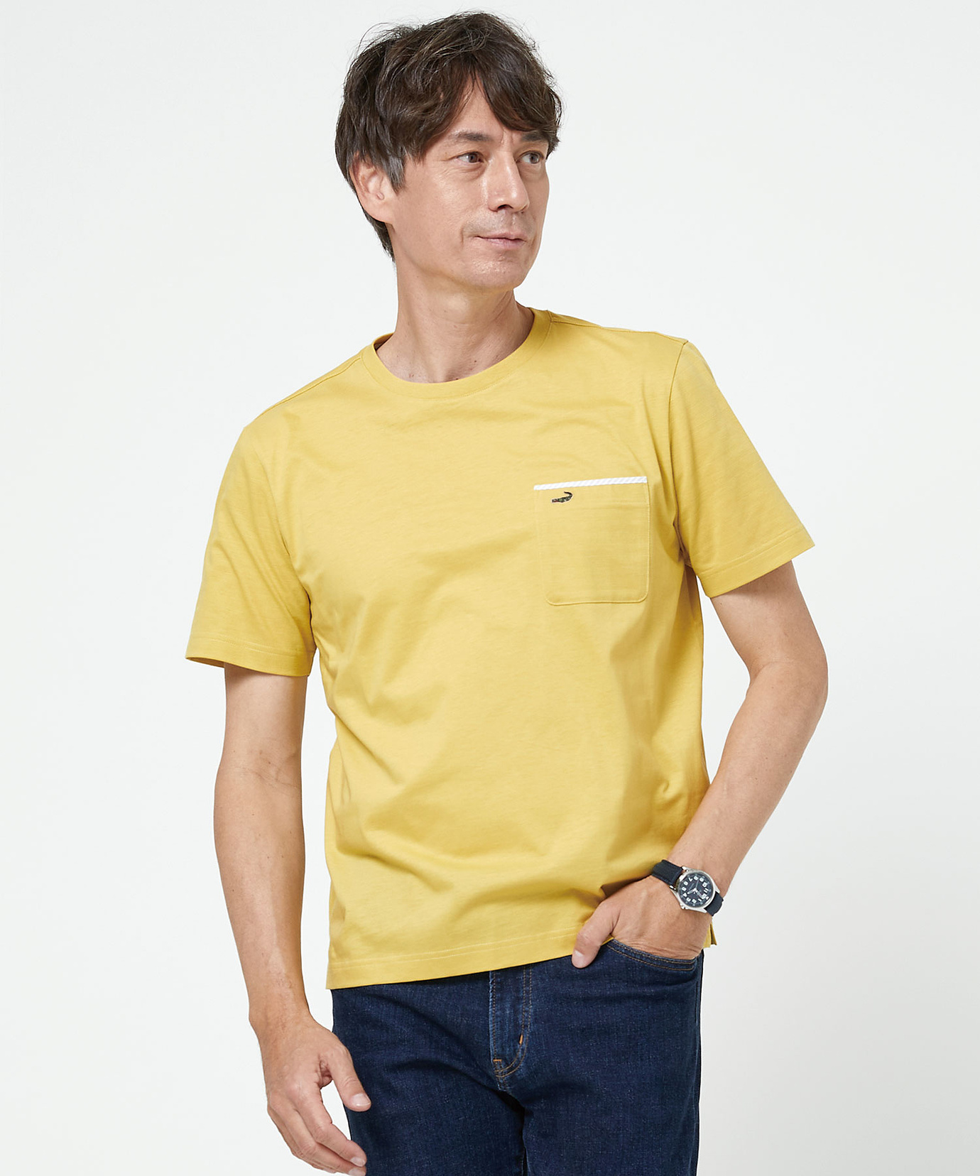 メンズ スノーコットン クルーネック Tシャツ【接触冷感】通販