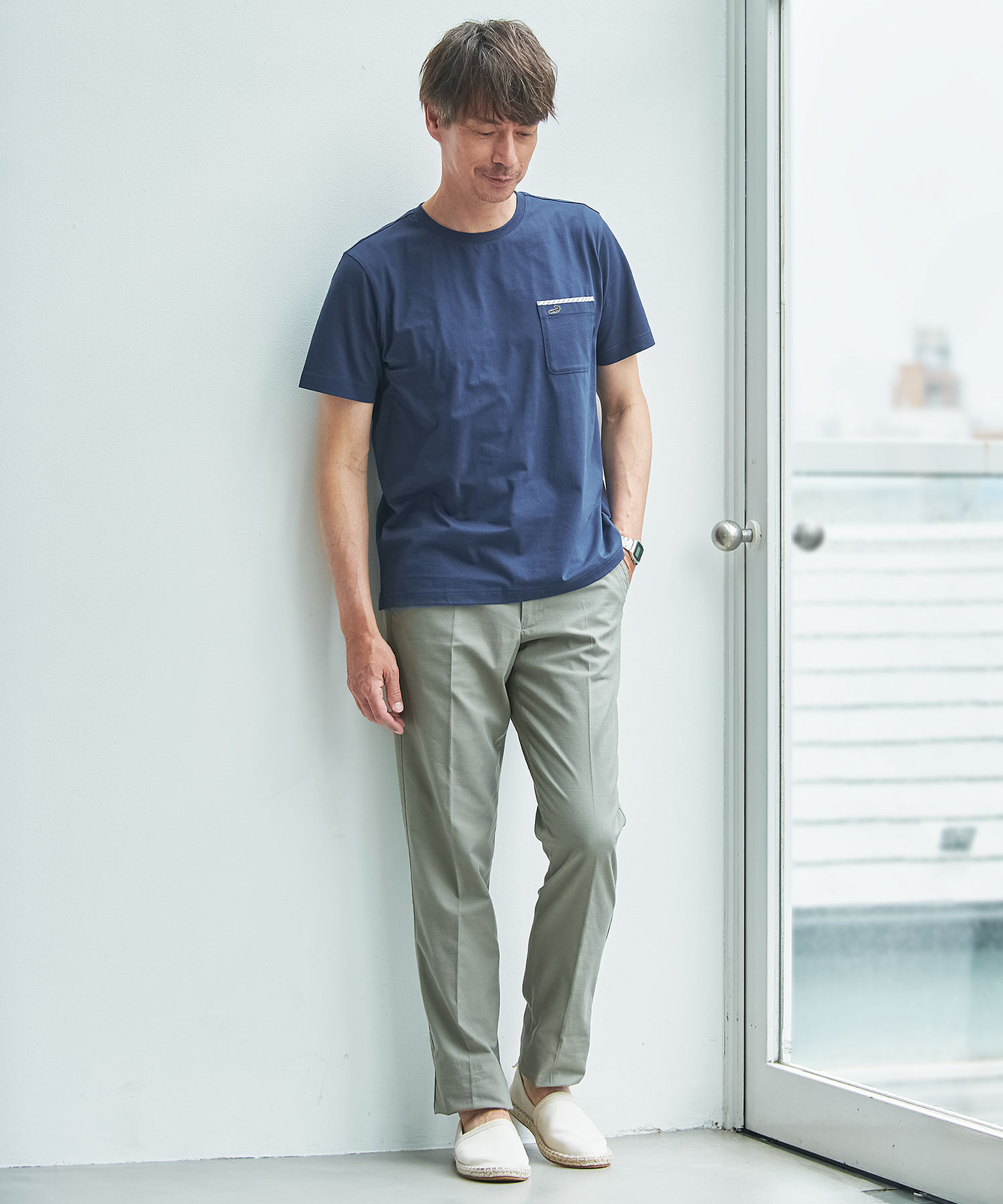 メンズ スノーコットン クルーネック Tシャツ【接触冷感】通販 [1602