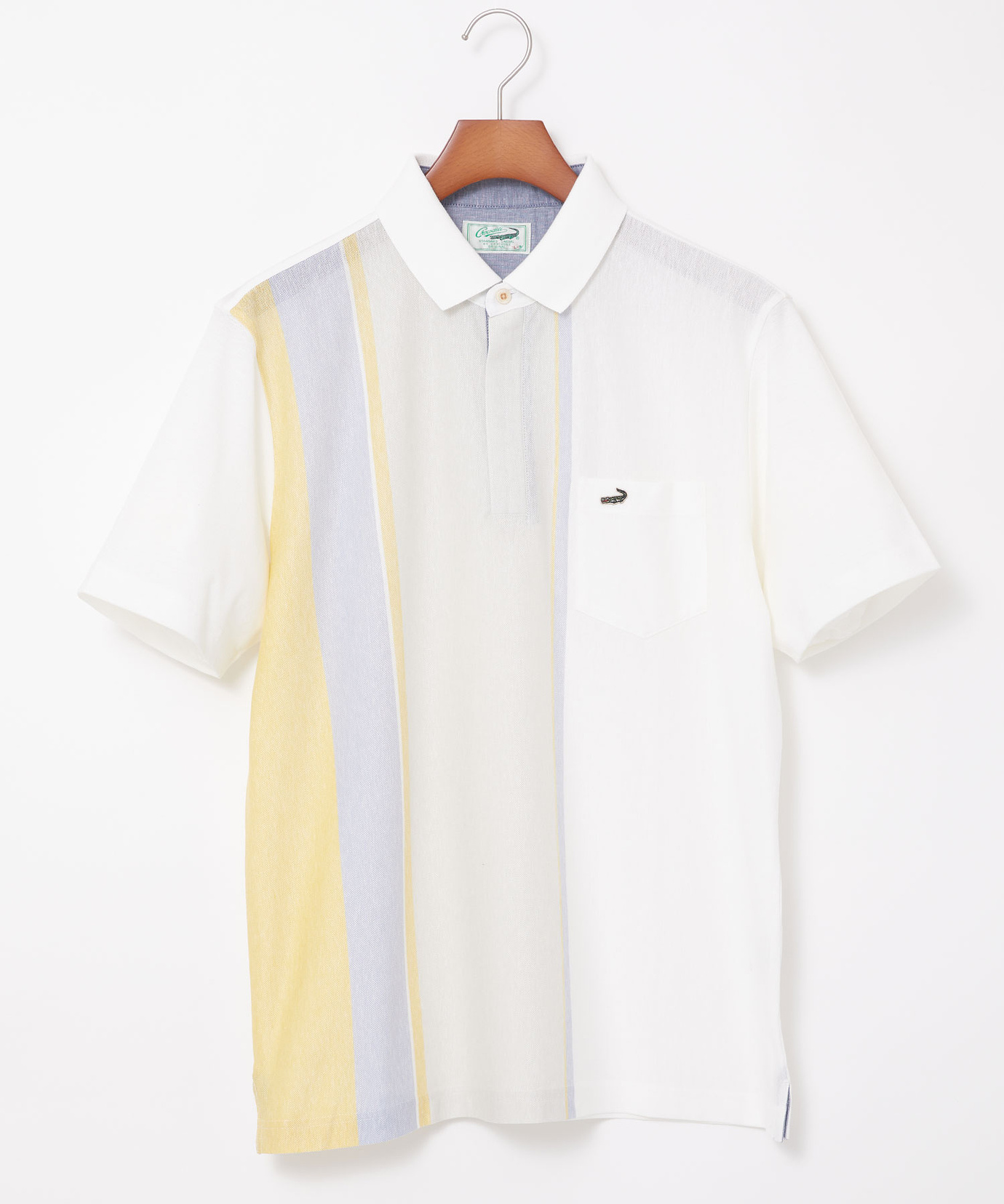 MOONSHOT #FR2GOLF ストライプホワイトポロシャツ 2XL MOONSHOT #FR2GOLF ストライプホワイトポロシャツ 2XL