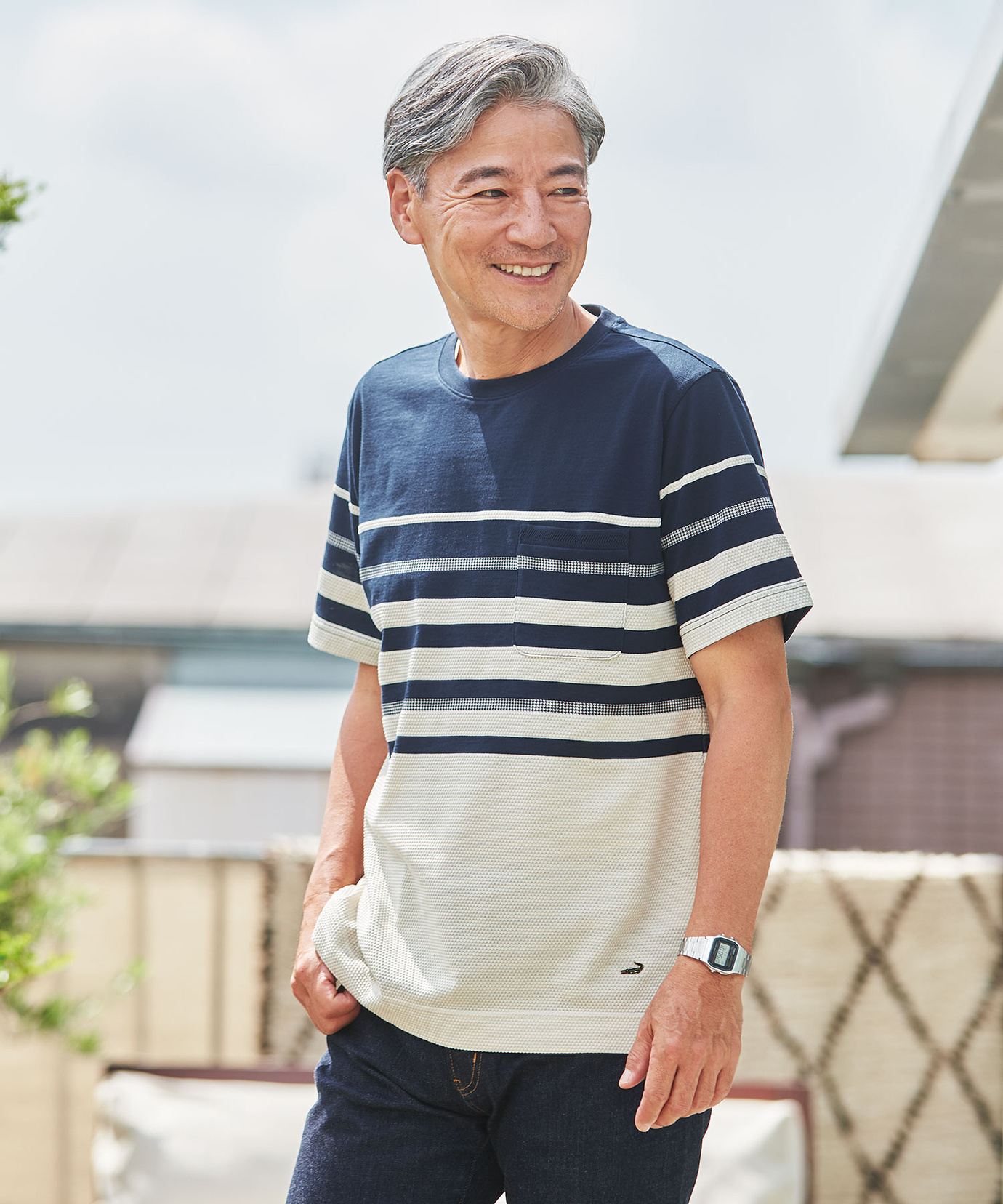 サイズ48(M-L相当)■新品■MARNI マルチボーダーパネルTシャツ メンズ サイズ48(M-L相当)□新品□MARNI マルチボーダーパネルTシャツ メンズ