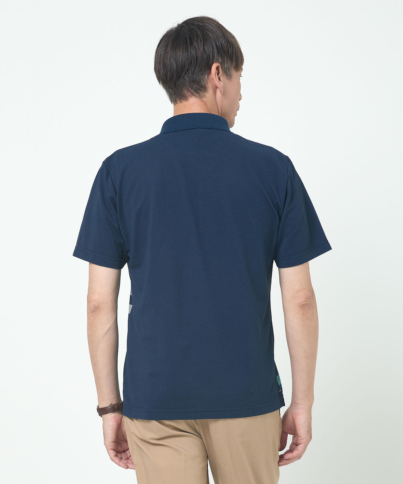 メンズ ラインボーダー柄 ポロシャツ通販 [1602-53228] - クロコダイル