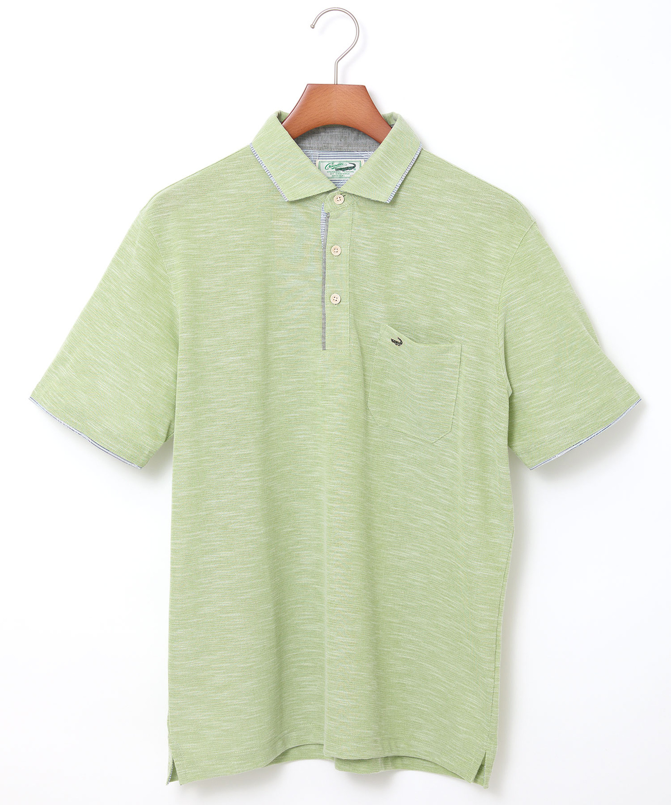 メンズ スラブカノコ 共襟 プルオーバーシャツ通販 [1602-53239