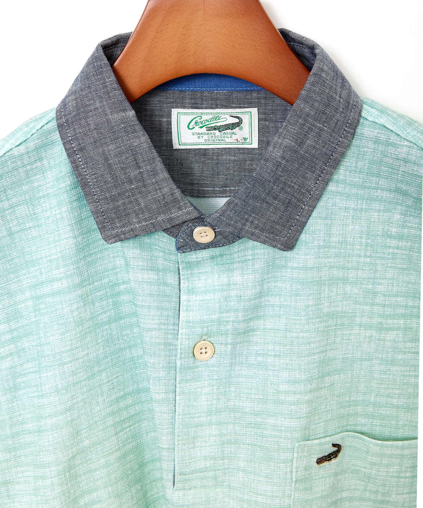 メンズ 襟布帛 グラデーションカラー ポロシャツ【吸汗速乾】通販