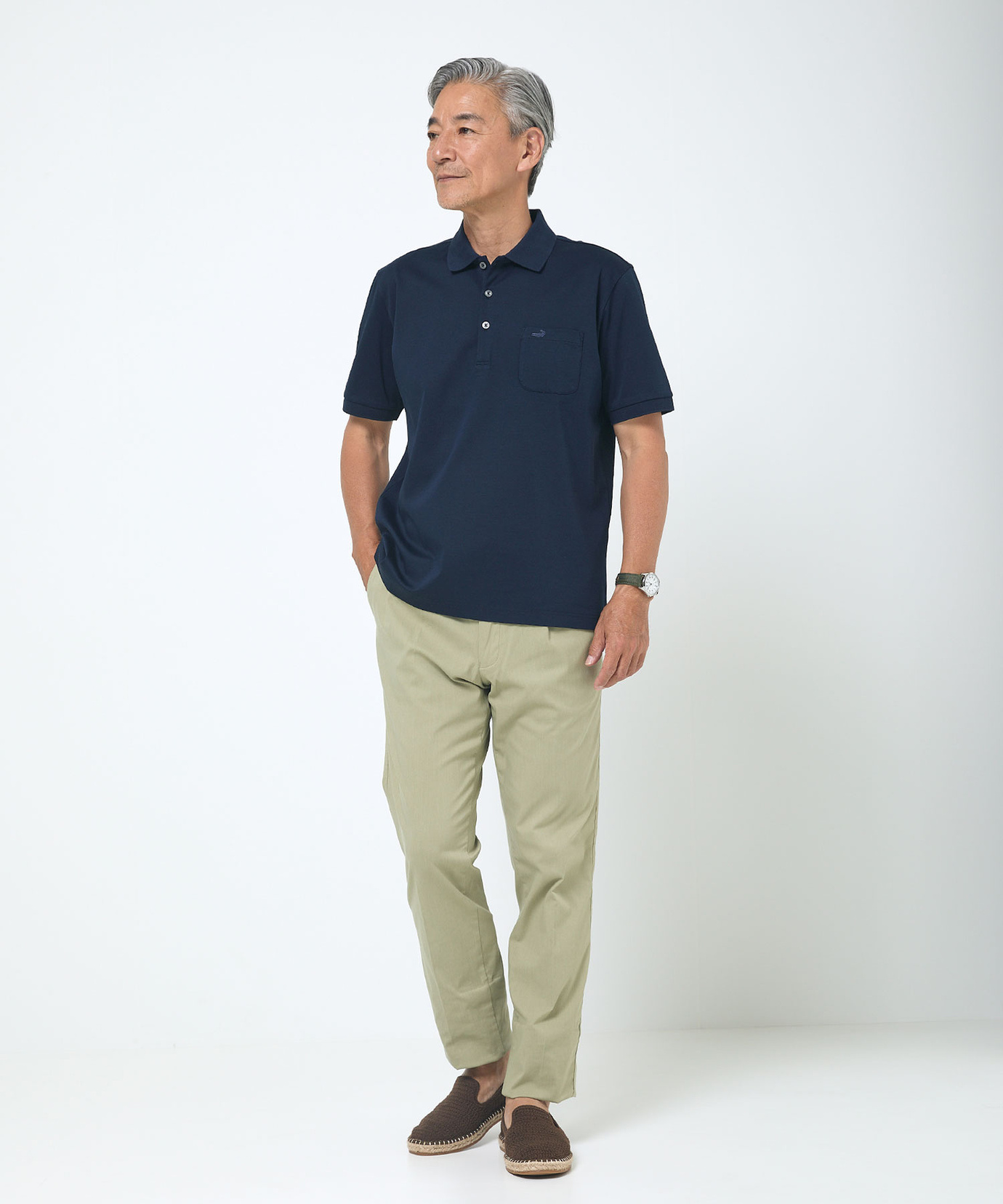 メンズ ハイゲージ フレンチフロント ポロシャツ【一部店舗限定】通販