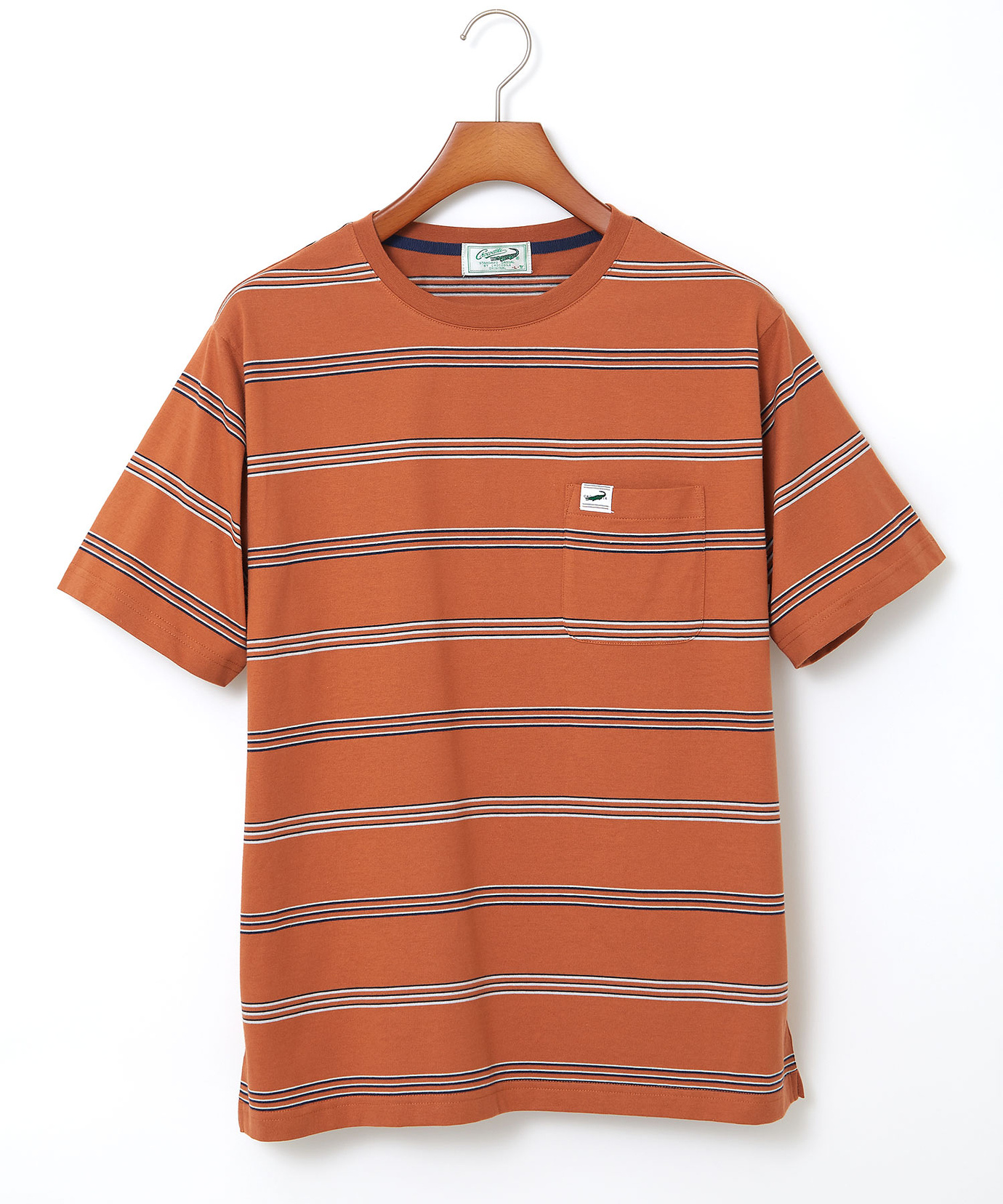 レディース ボーダー柄 Tシャツ【ウガンダ オーガニック コットン