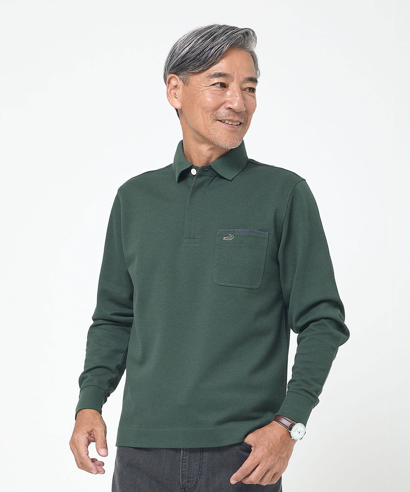 メンズ 鹿の子 メランジカラー ポロシャツ通販 [1602-55207