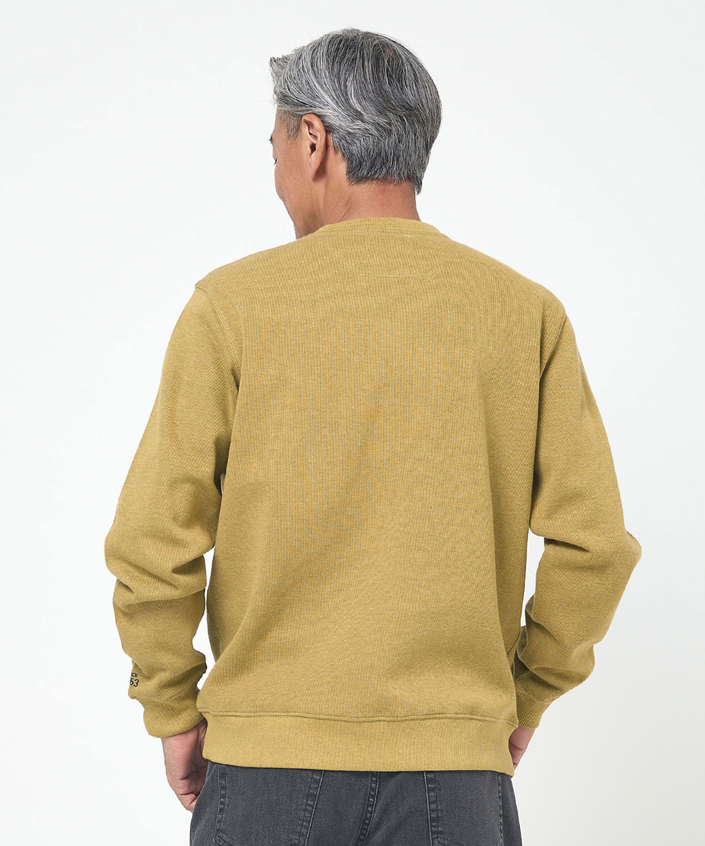 メンズ ダブルフェイス クルーネック トレーナー通販 [1602-55211