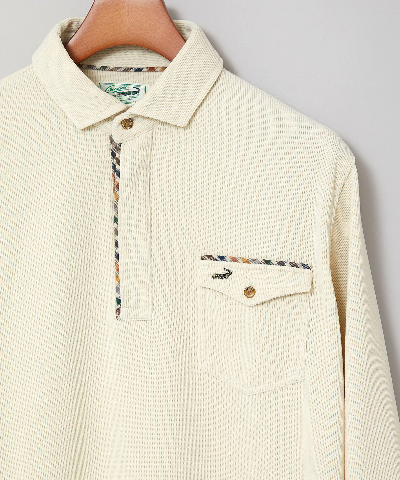 メンズ 起毛 共襟 ポロシャツ通販 [1602-55215] - クロコダイル