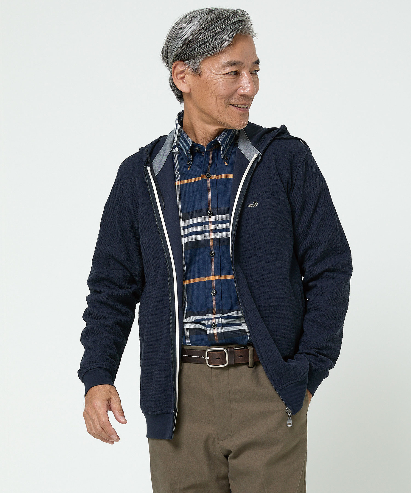 メンズ パイル地 コットン パーカー 通販 [1602-55217] - クロコダイル