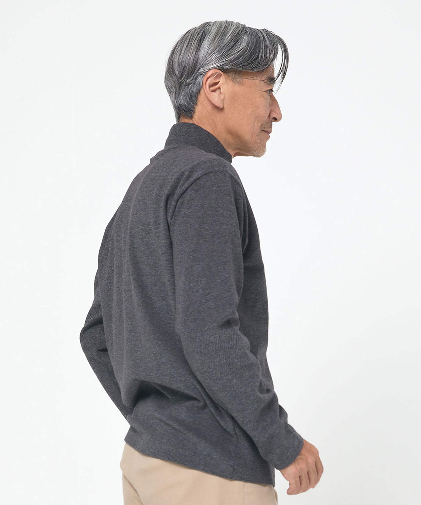 メンズ ハイネック リブ カットソー通販 [1602-55219] - クロコダイル