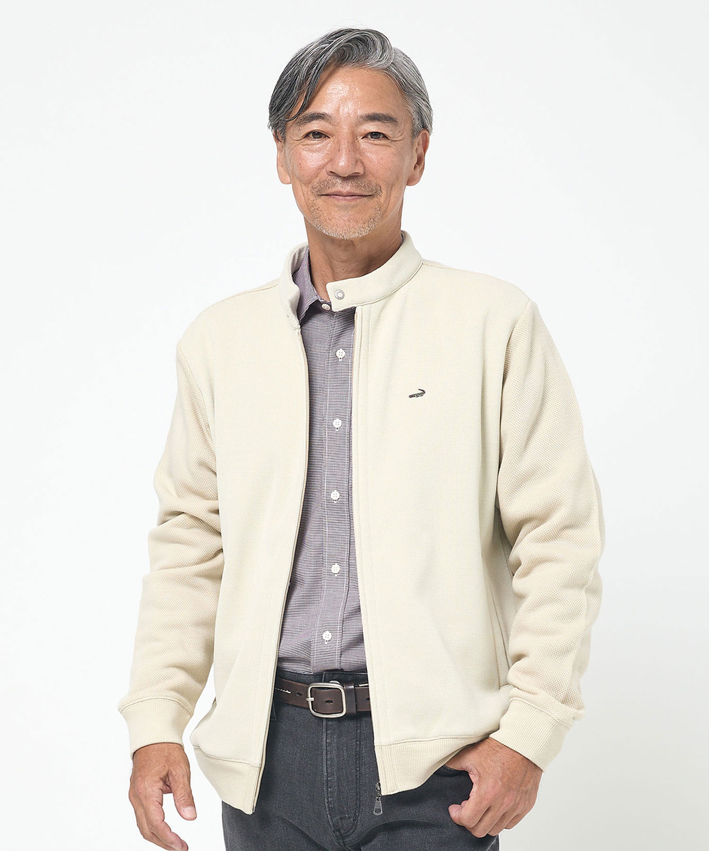 メンズ 裏起毛 フルジップ ブルゾン【日本製生地】通販 [1602-55221