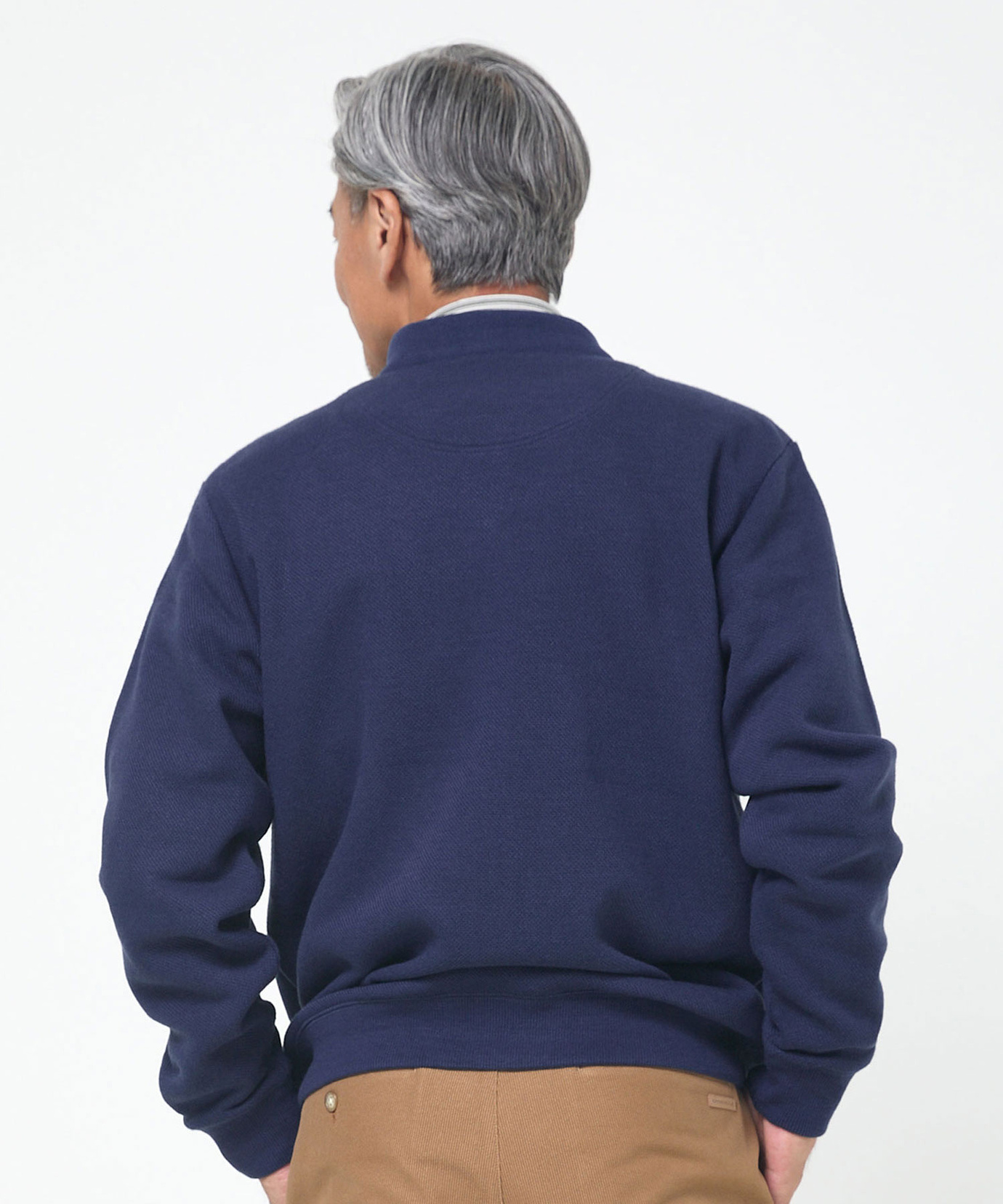 メンズ 裏起毛 フルジップ ブルゾン【日本製生地】通販 [1602-55221 メンズ 裏起毛 フルジップ ブルゾン【日本製生地】通販 [1602-55221