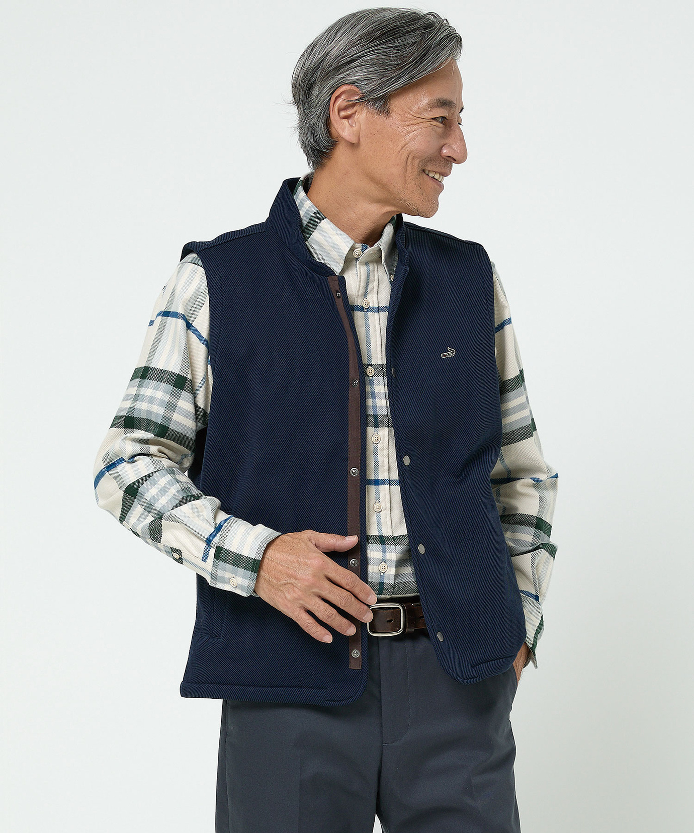 メンズ ツイル フリース ベスト通販 [1602-55222] - クロコダイル