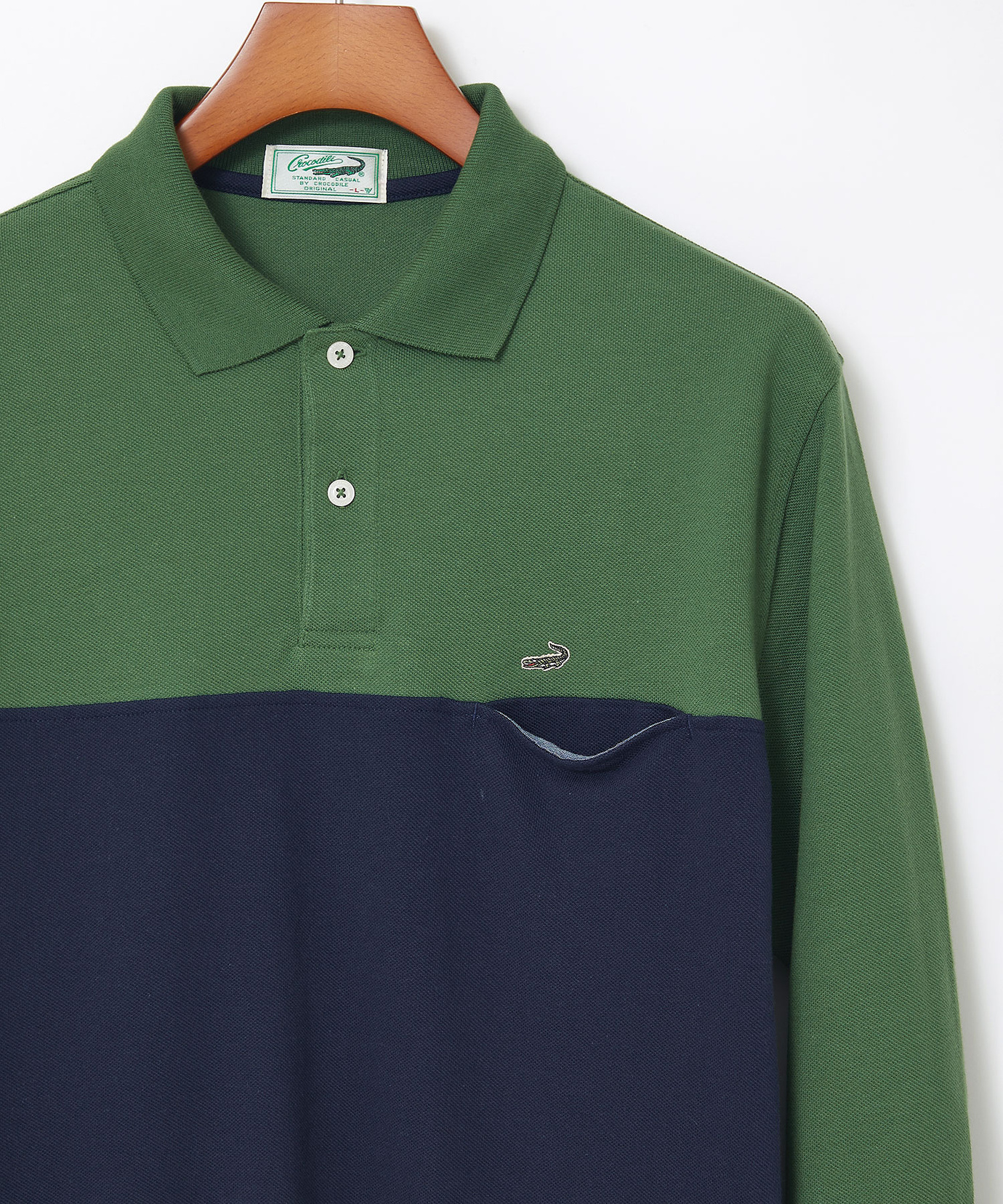 メンズ 配色切り替え ポロシャツ通販 [1602-56206] - クロコダイル