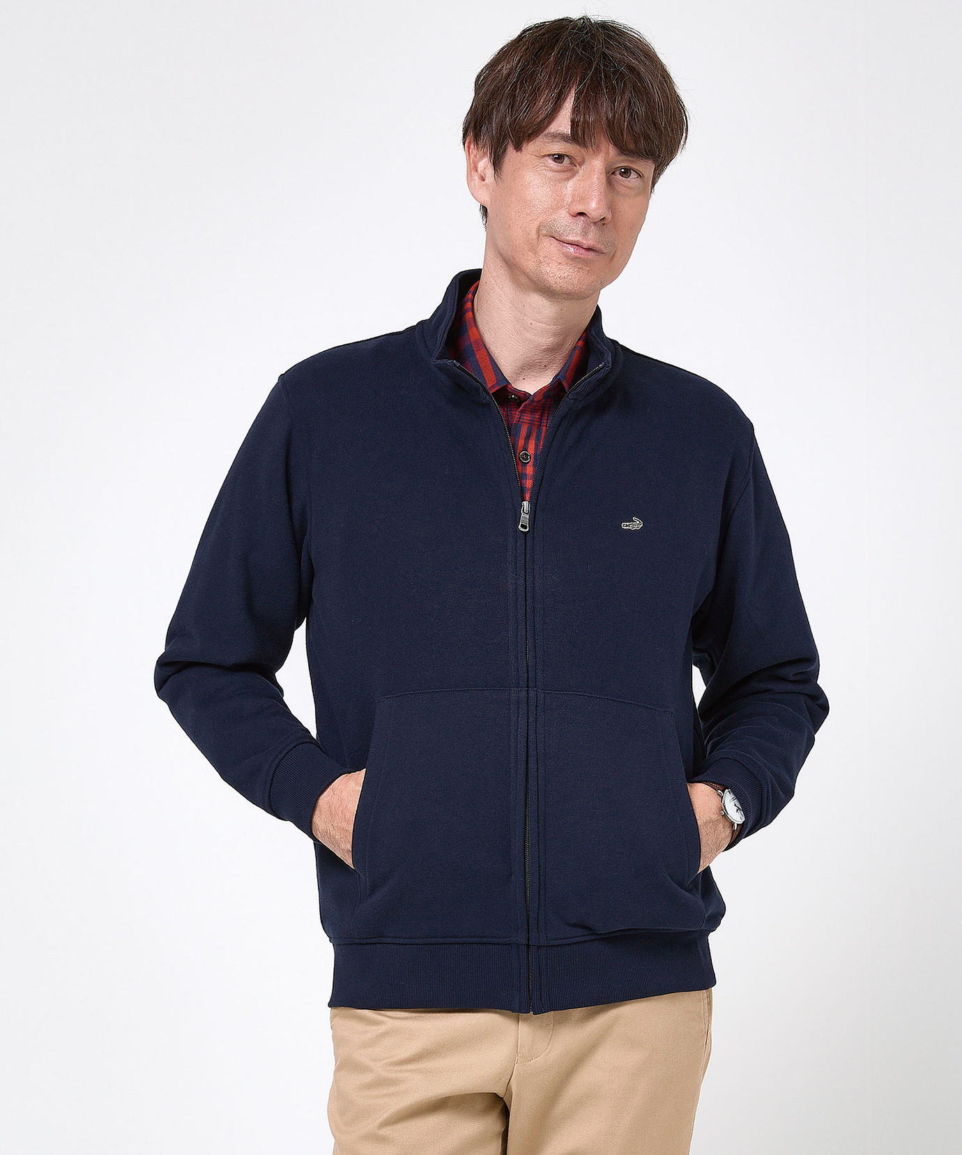 メンズ スタンドカラー フルジップ ブルゾン通販 [1602-56210