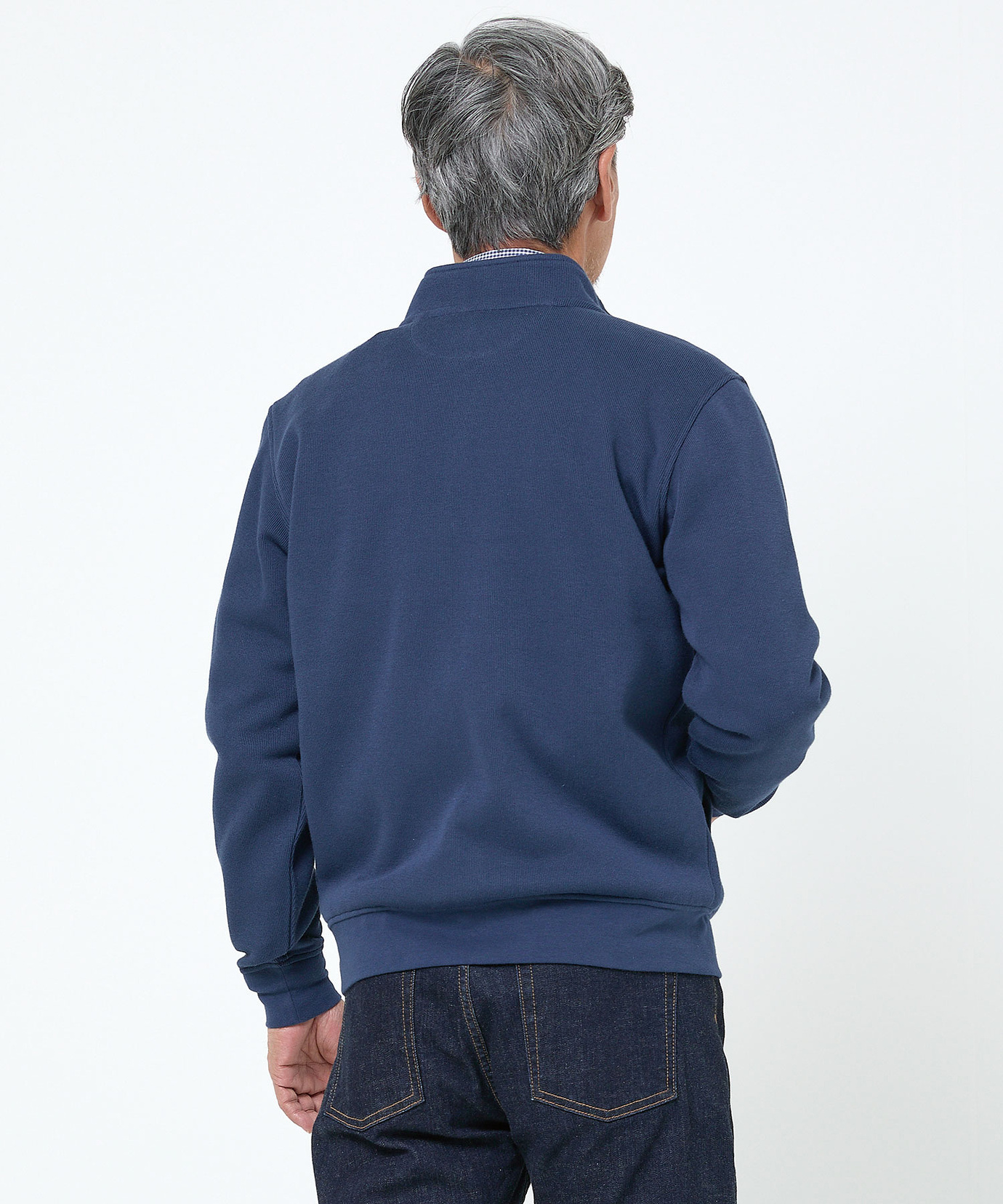 メンズ ダブルフェイス ジップアップ ブルゾン通販 [1602-61200