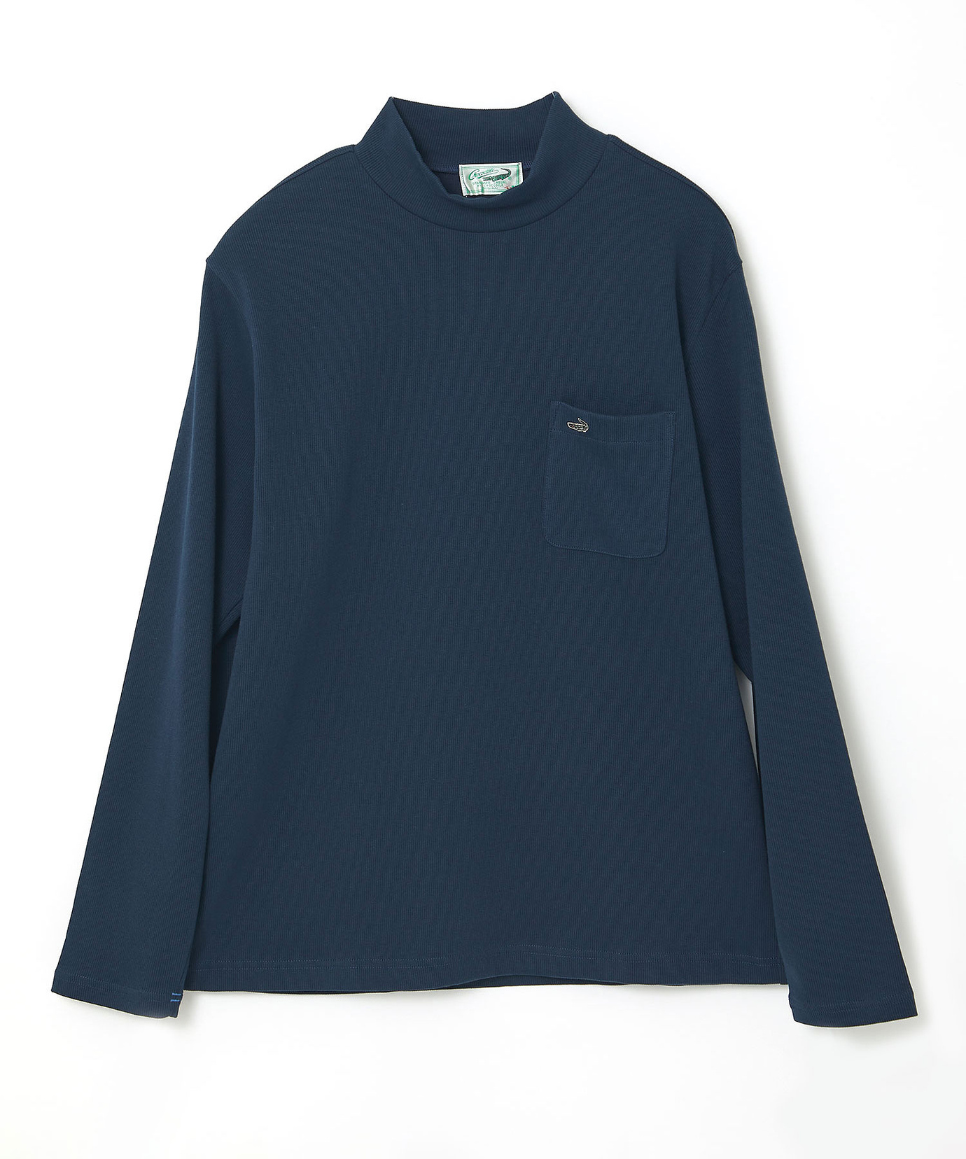 メンズ テレコ編み ハイネック カットソー通販 [1602-61202