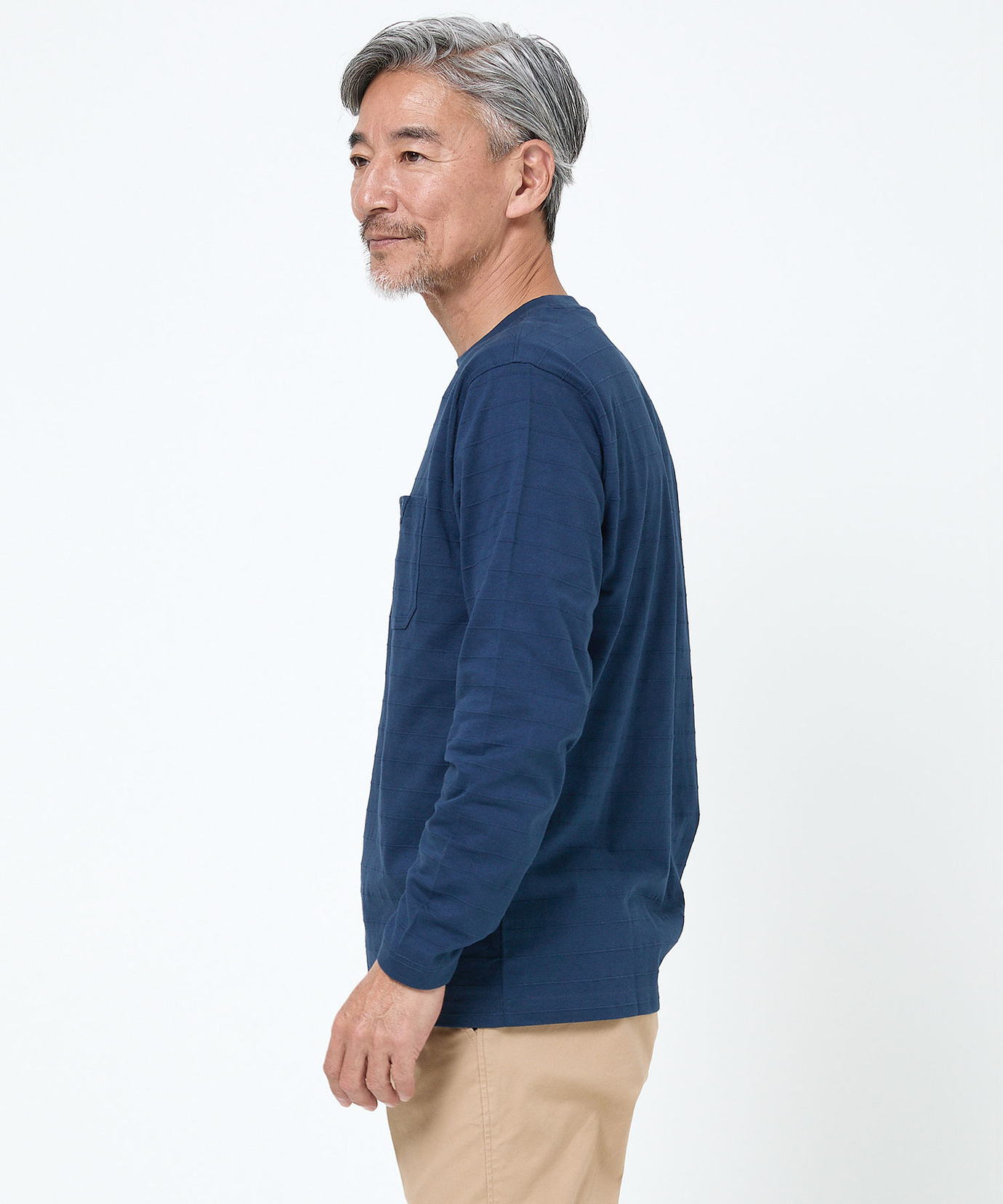 メンズ シャドーボーダー ポケットタブ Tシャツ通販 [1602-61213