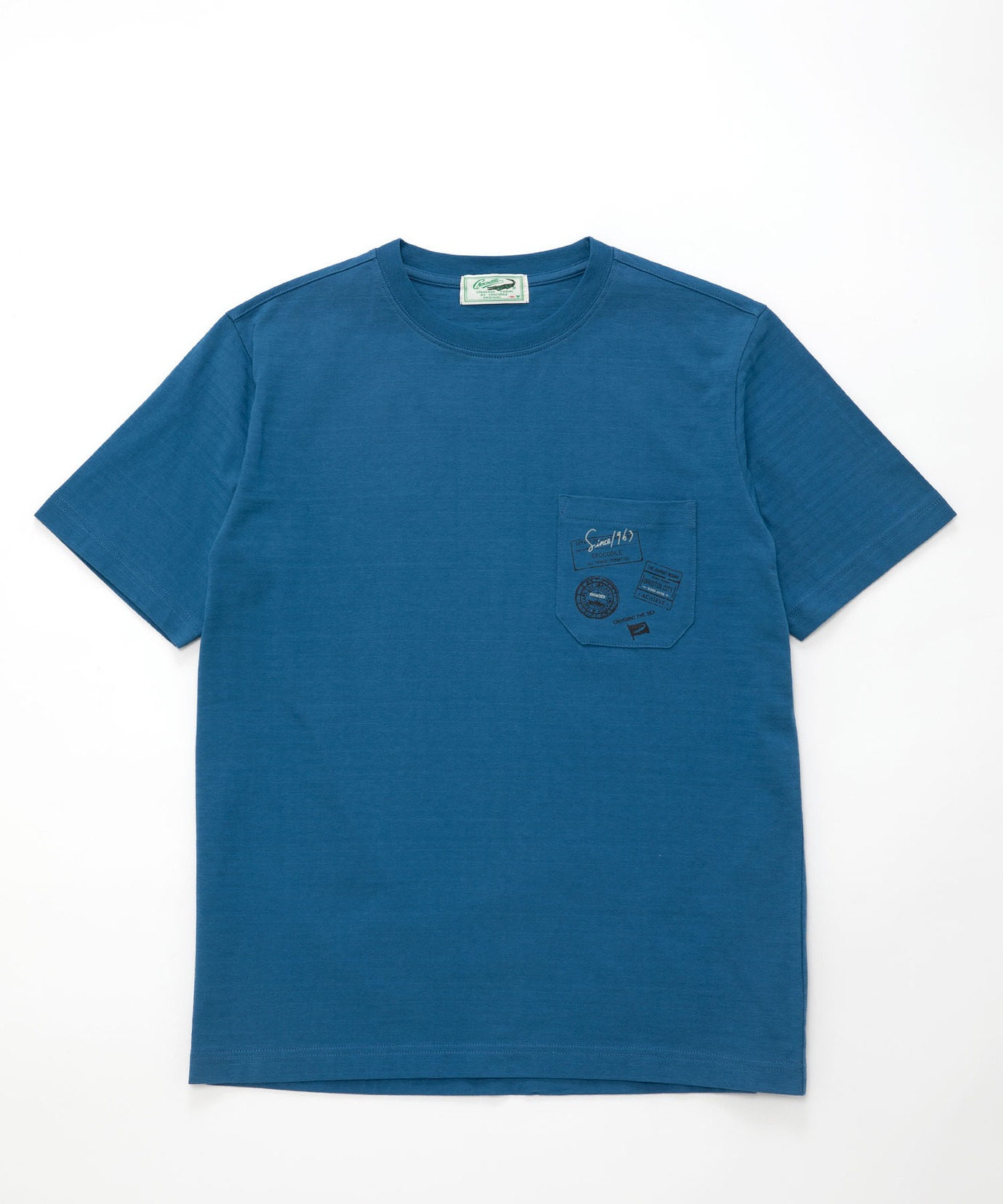 メンズ シャドーボーダー スタンププリント Tシャツ 【吸汗速乾】通販