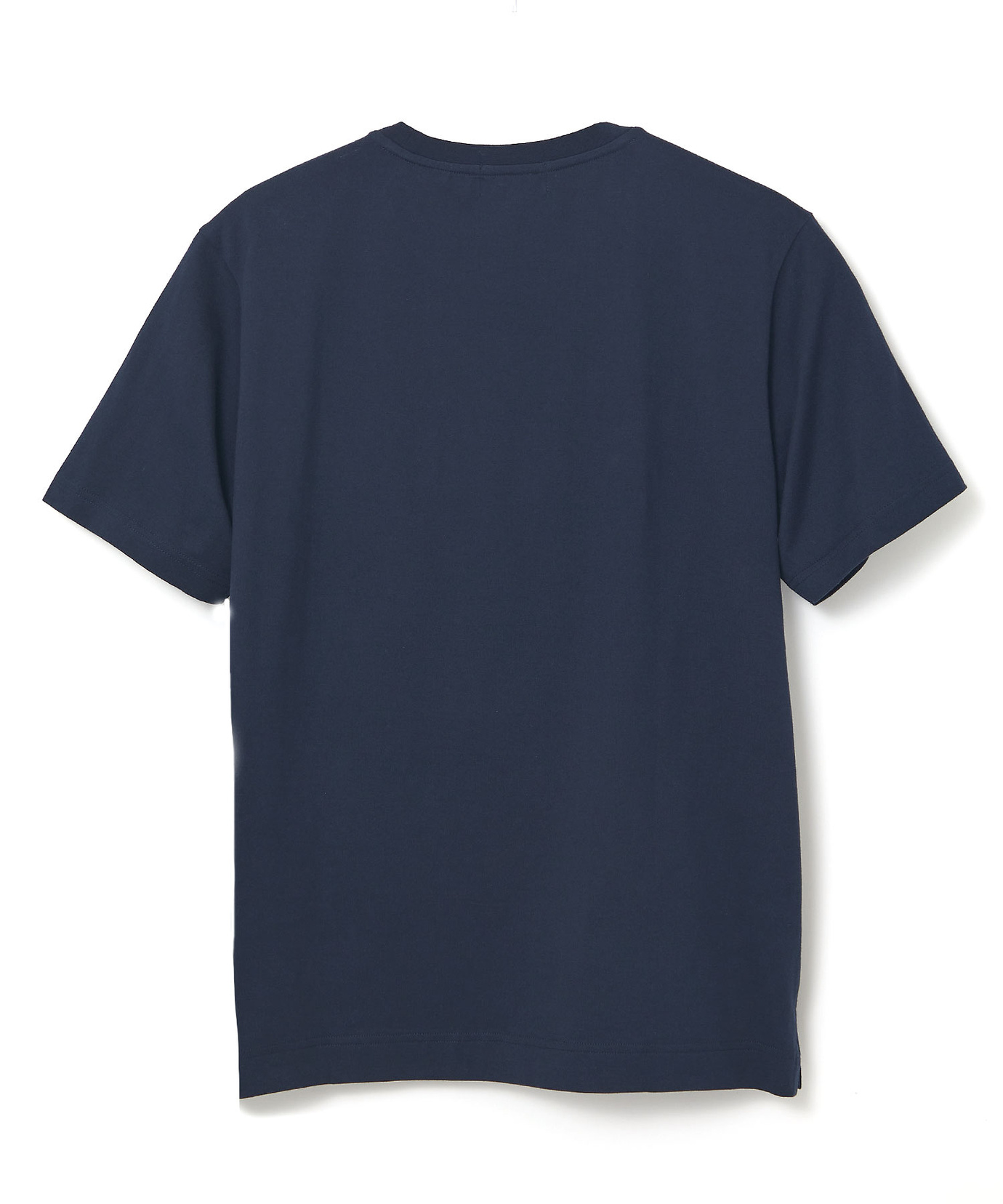 【超人気】プラダ/Tシャツ/ロゴ/ポケット/異素材切替/紺/M メンズ フラップポケット 天竺 Tシャツ【ウガンダ オーガニック