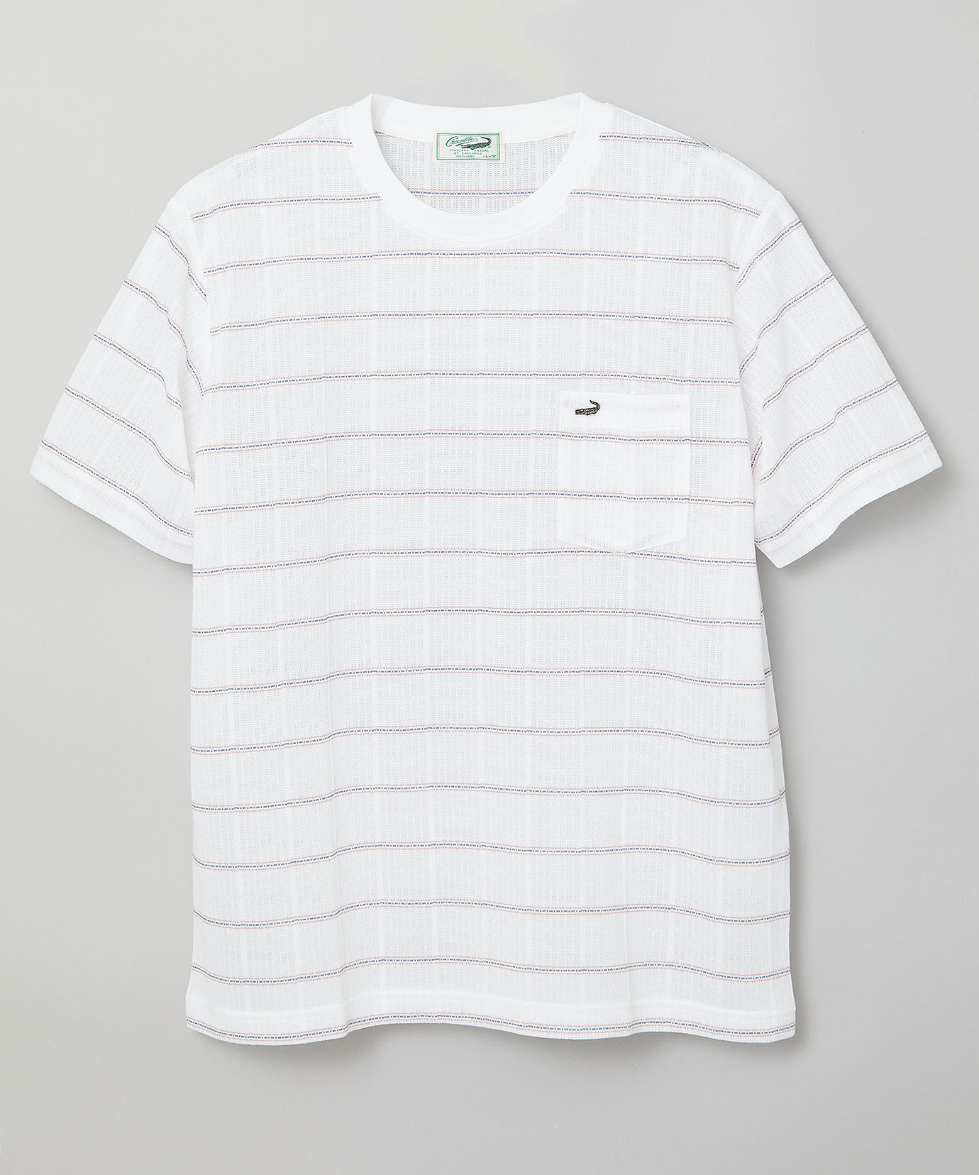 メンズ メッシュ ボーダー Tシャツ通販 [1602-63243] - クロコダイル