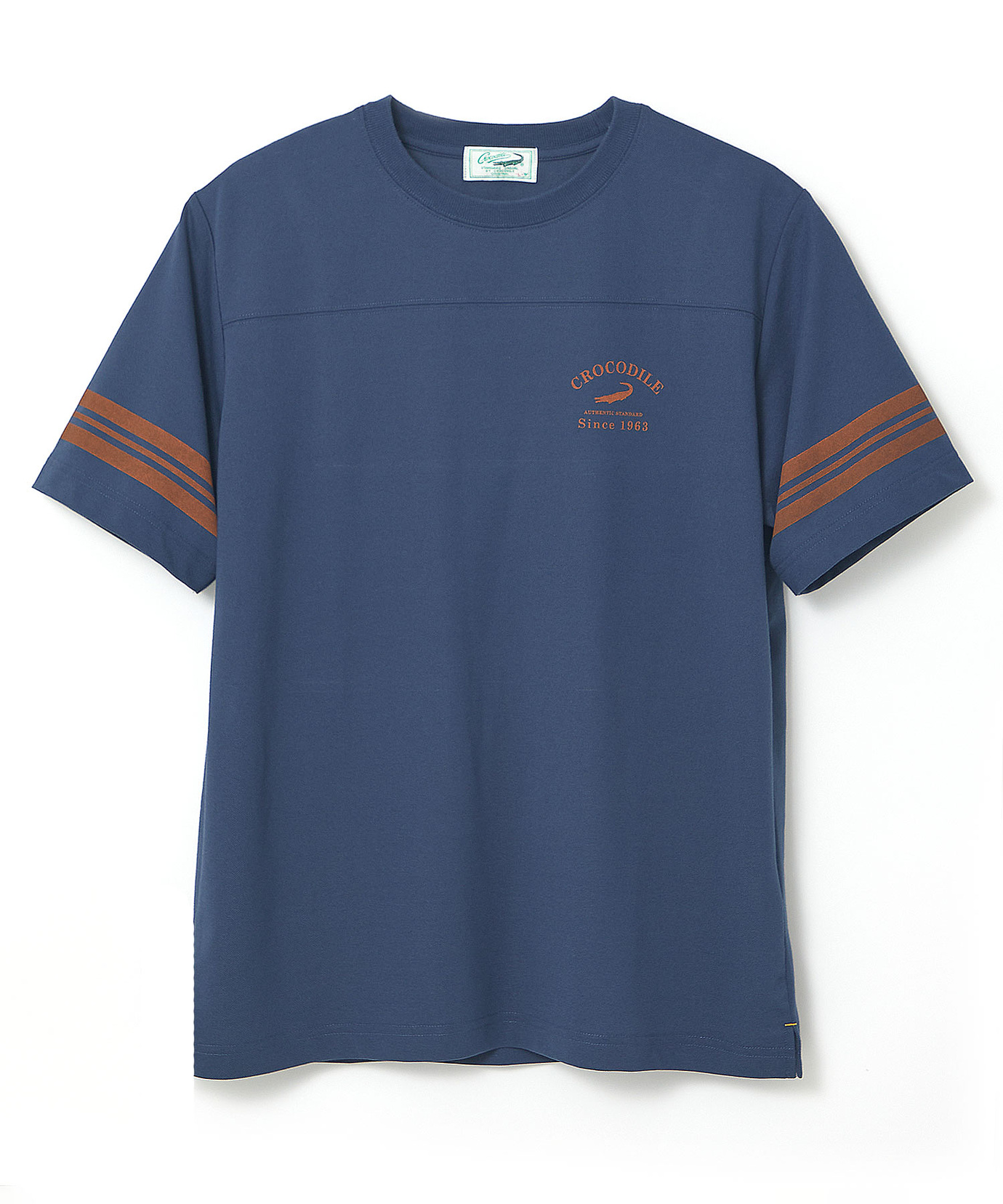 メンズ 袖ライン フロント切り替え Tシャツ通販 [1602-64219