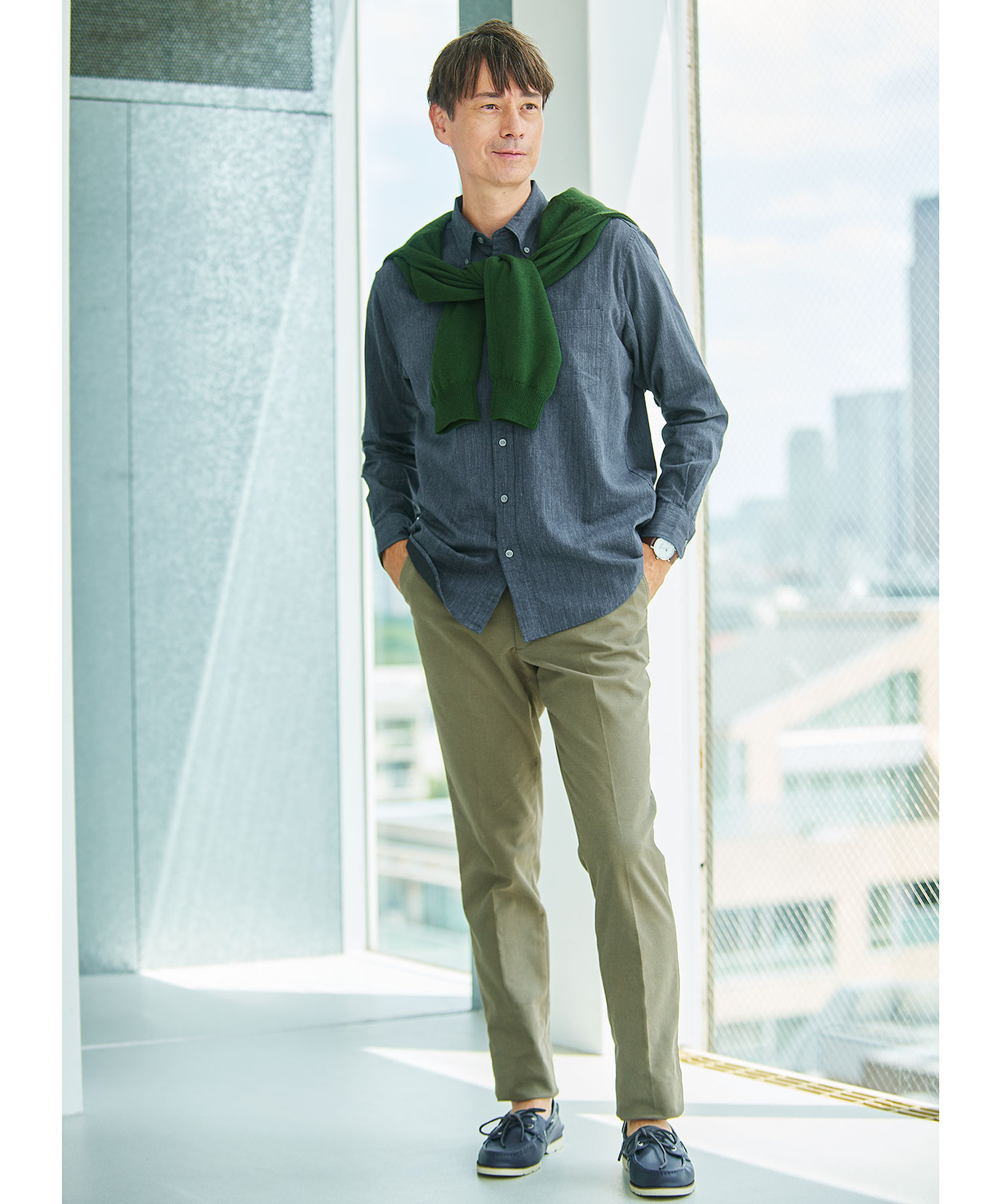 メンズ 10ゲージカーディガン【洗濯機洗いOK】通販 [1603-06580