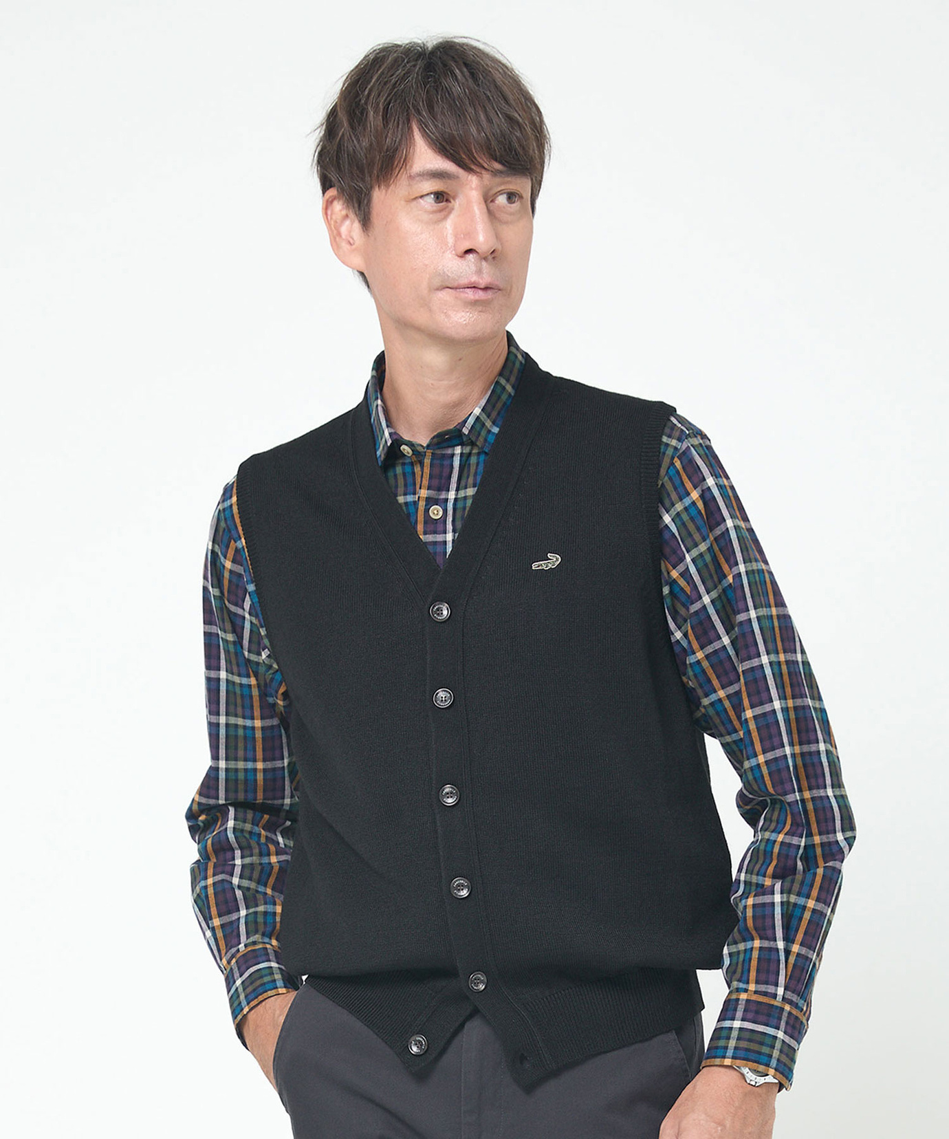 メンズ 10ゲージオープンベスト【洗濯機洗いOK】通販 [1603-06583