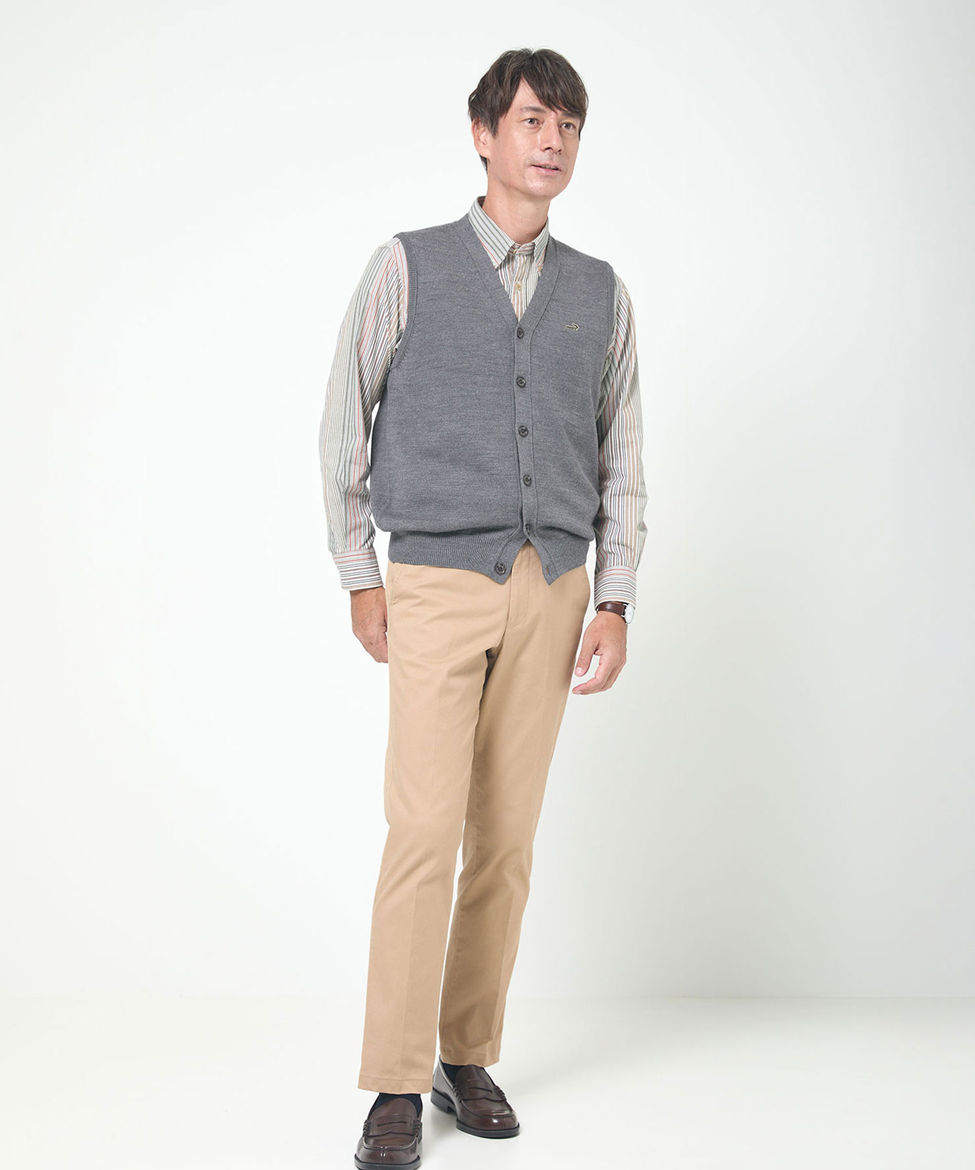 メンズ 10ゲージオープンベスト【洗濯機洗いOK】通販 [1603-06583