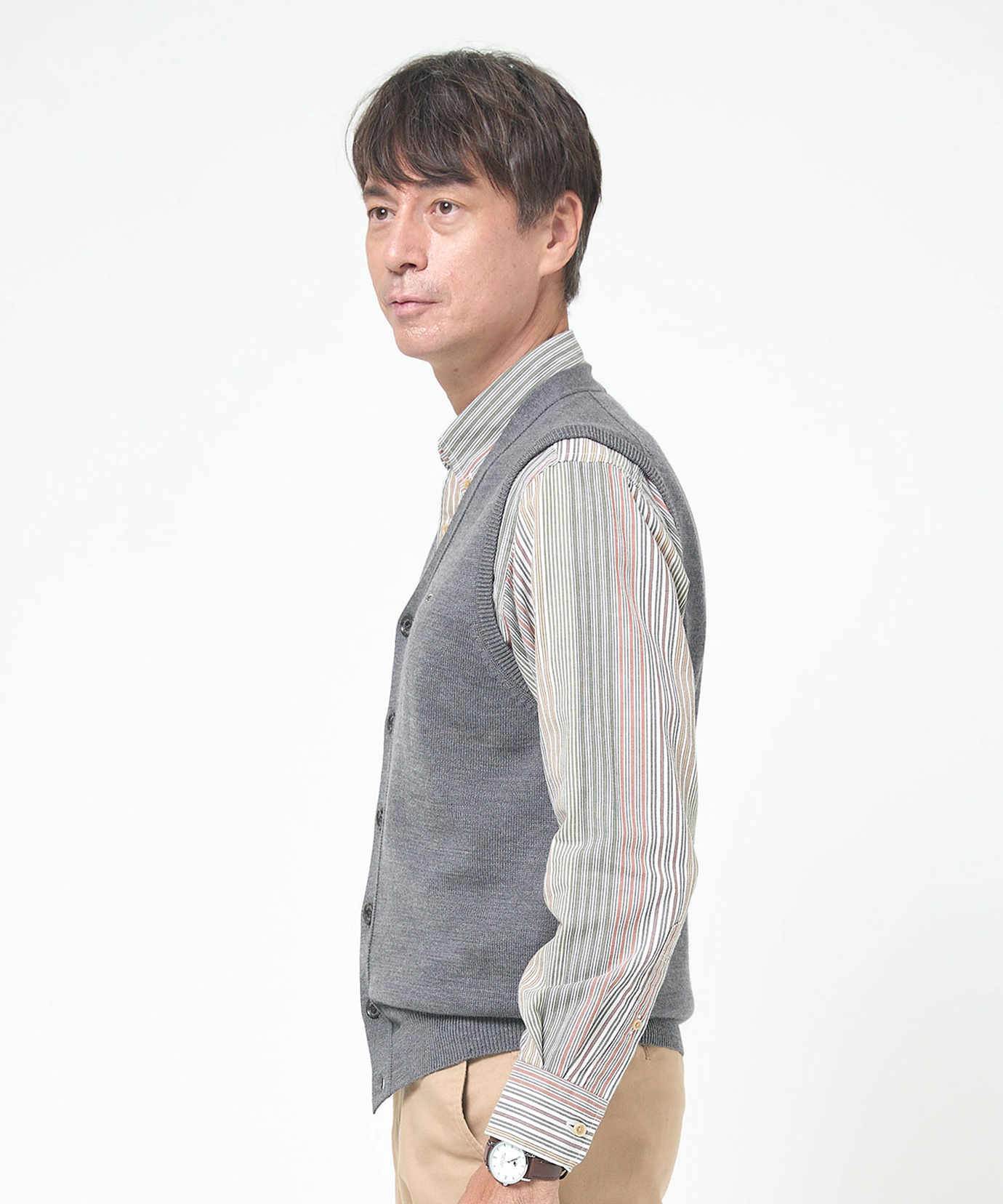 メンズ 10ゲージオープンベスト【洗濯機洗いOK】通販 [1603-06583