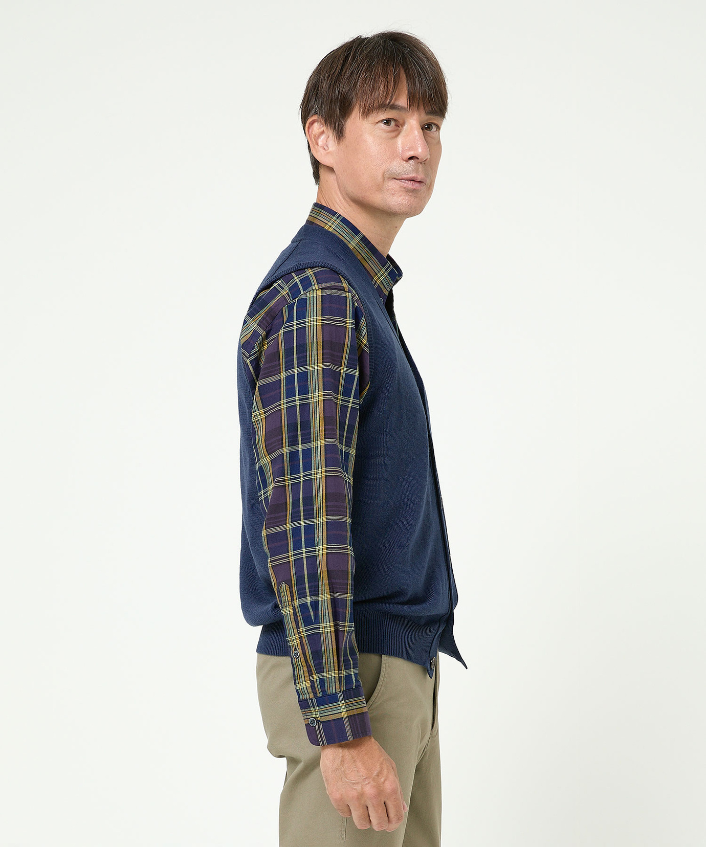 メンズ 10ゲージオープンベスト【洗濯機洗いOK】通販 [1603-06583