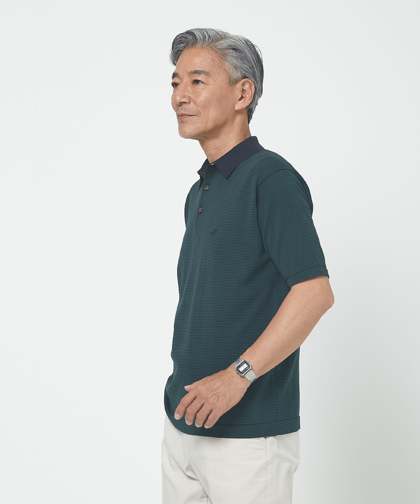 メンズ 天竺 ニット ポロシャツ【洗濯機OK】【接触冷感】通販 [1603