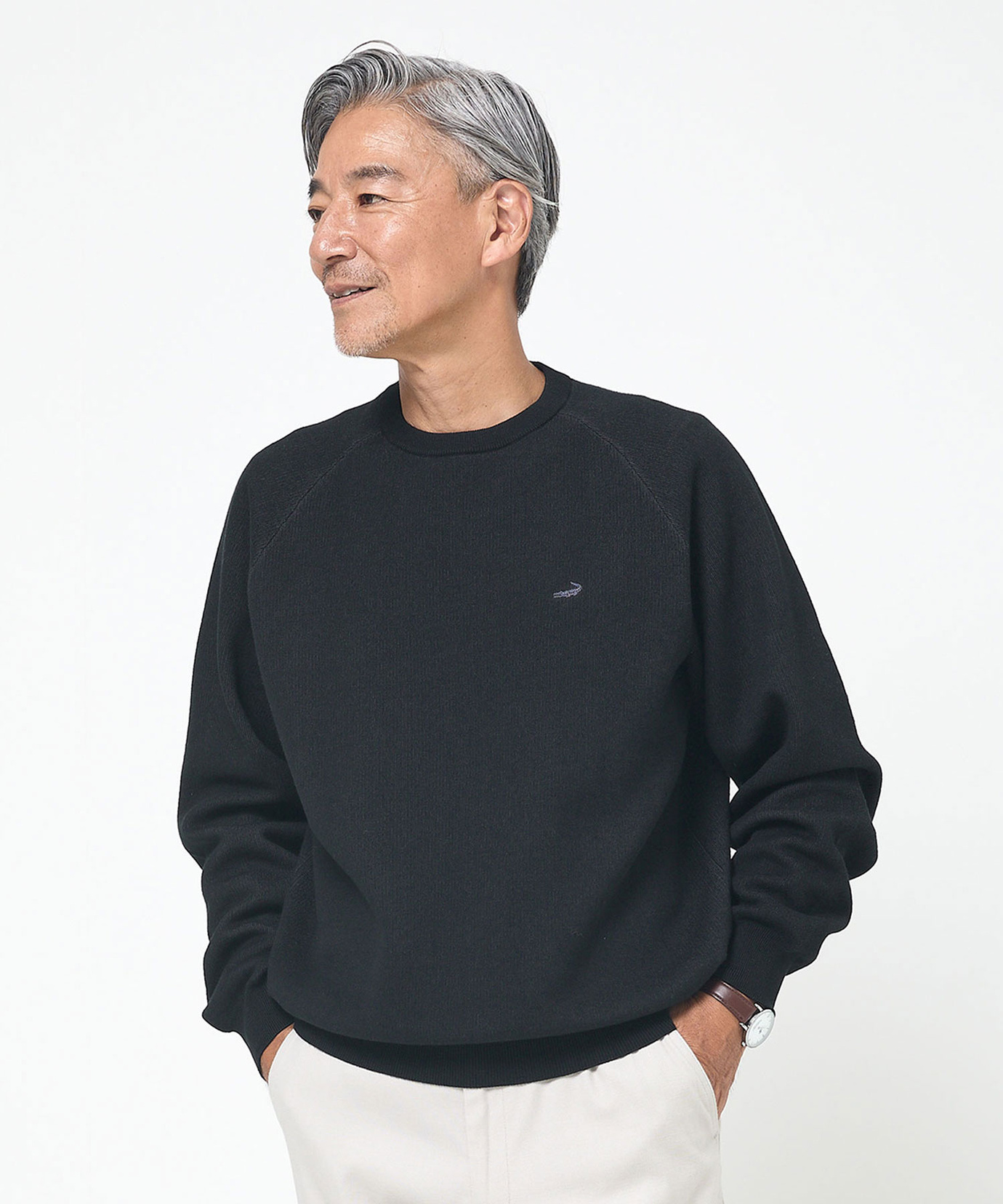 メンズ コットン クルーネック トレーナー【手洗いOK】通販 [1603