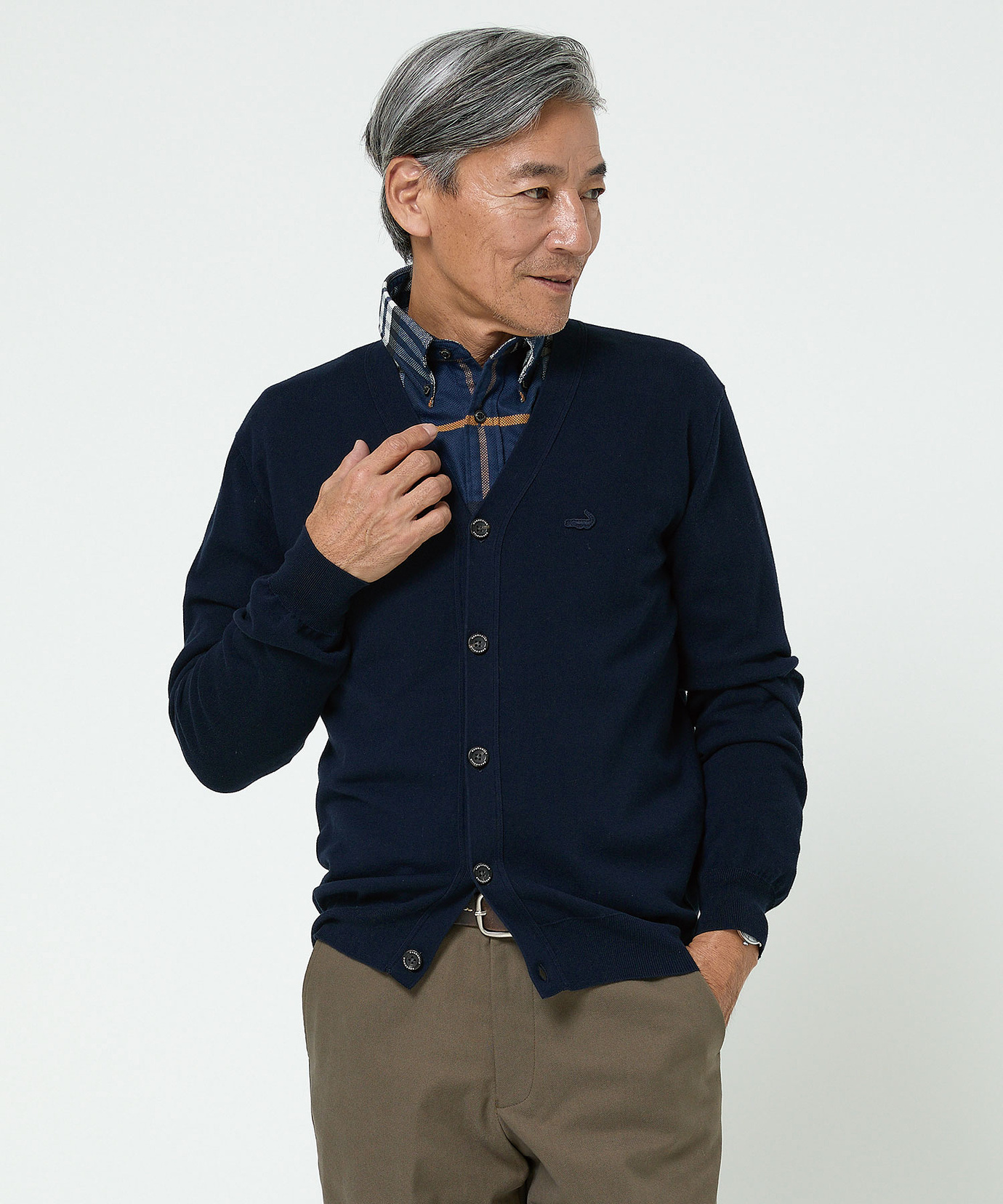 Kaval ダークブルー カーディガン 長袖 Kaval ダークブルー カーディガン 長袖