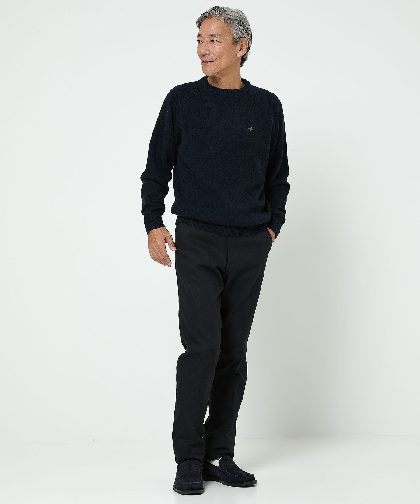 メンズ ウール ラインデザイン ニット【手洗いOK】通販 [1603-57300