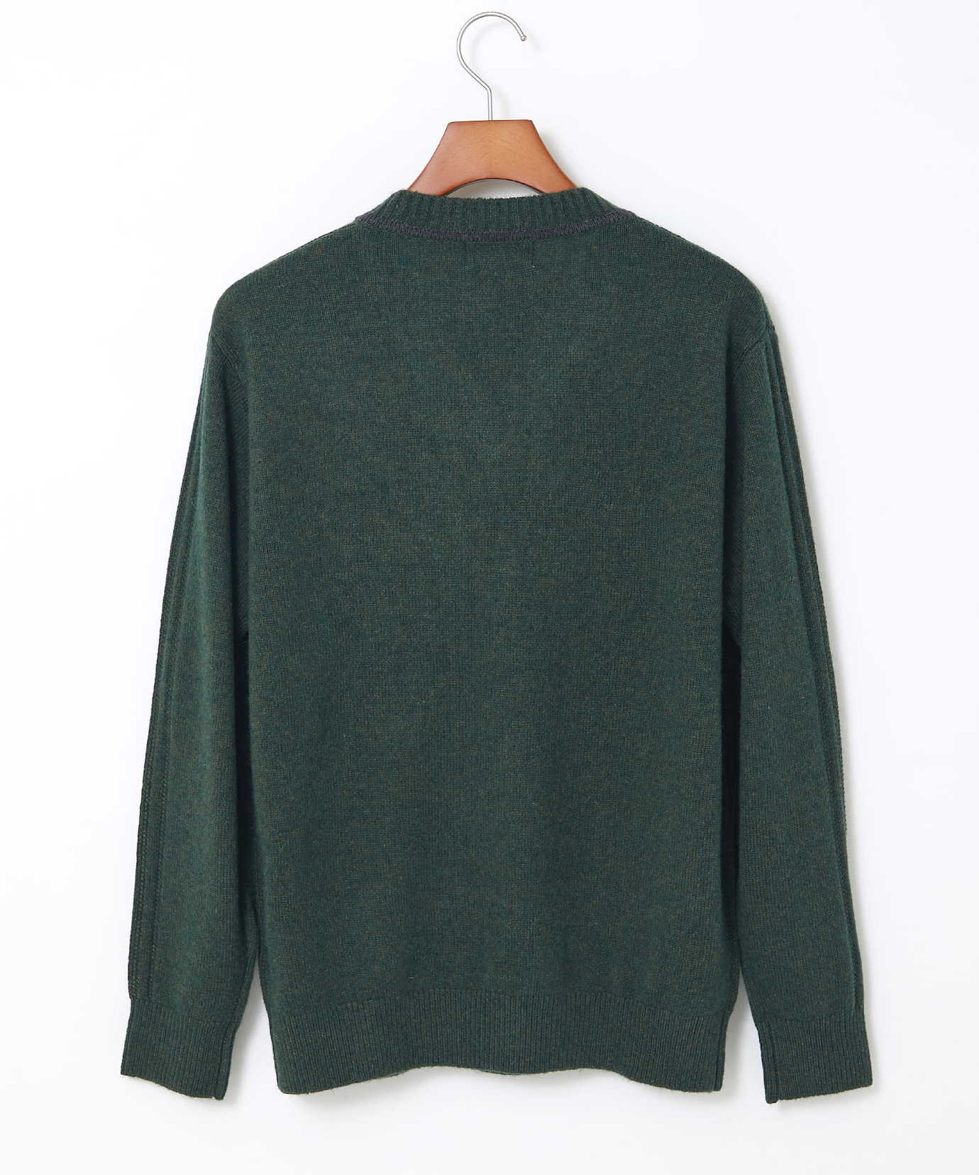 メンズ ウール 襟配色 Vネック ニット【手洗いOK】通販 [1603-57301