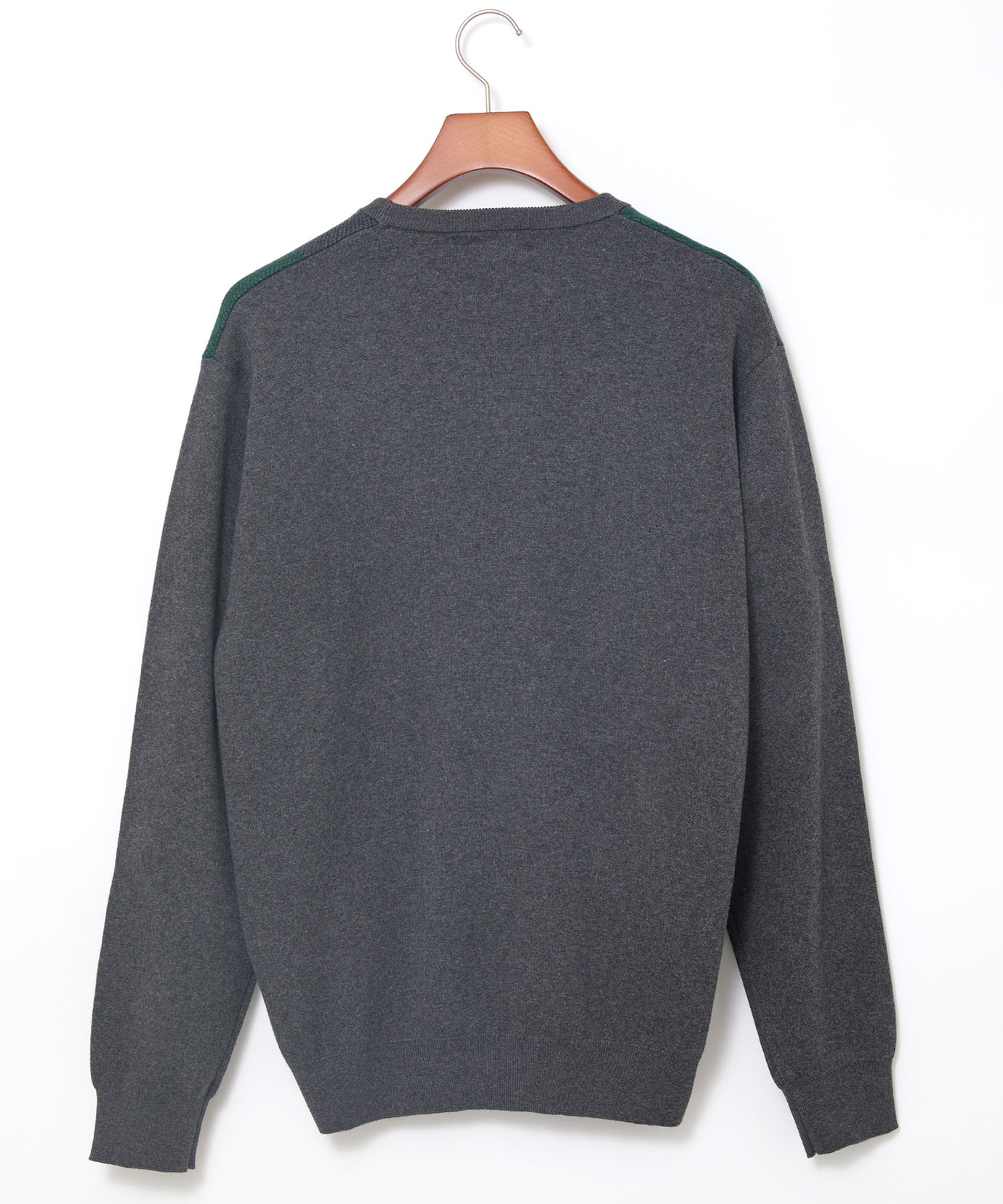 メンズ カシミヤブレンド ブロックチェック ニット【手洗いOK】通販