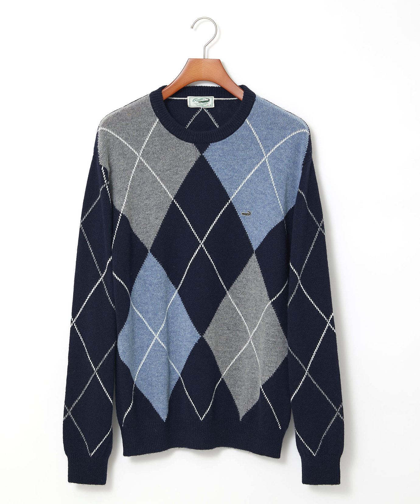 メンズ ウールブレンド アーガイル柄 ニット【手洗いOK】通販 [1603