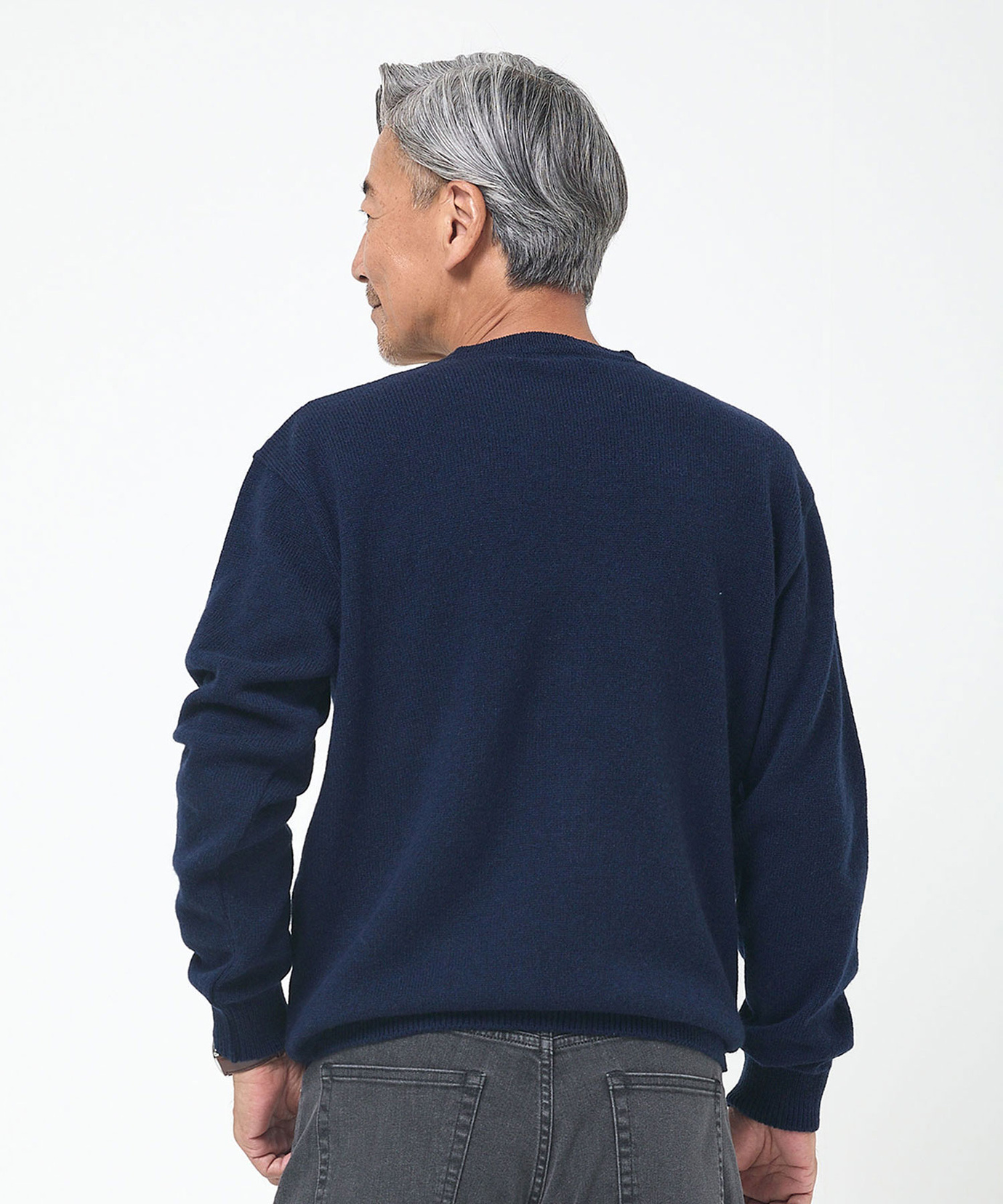 メンズ ラムウール マルチパターン ニット通販 [1603-57309