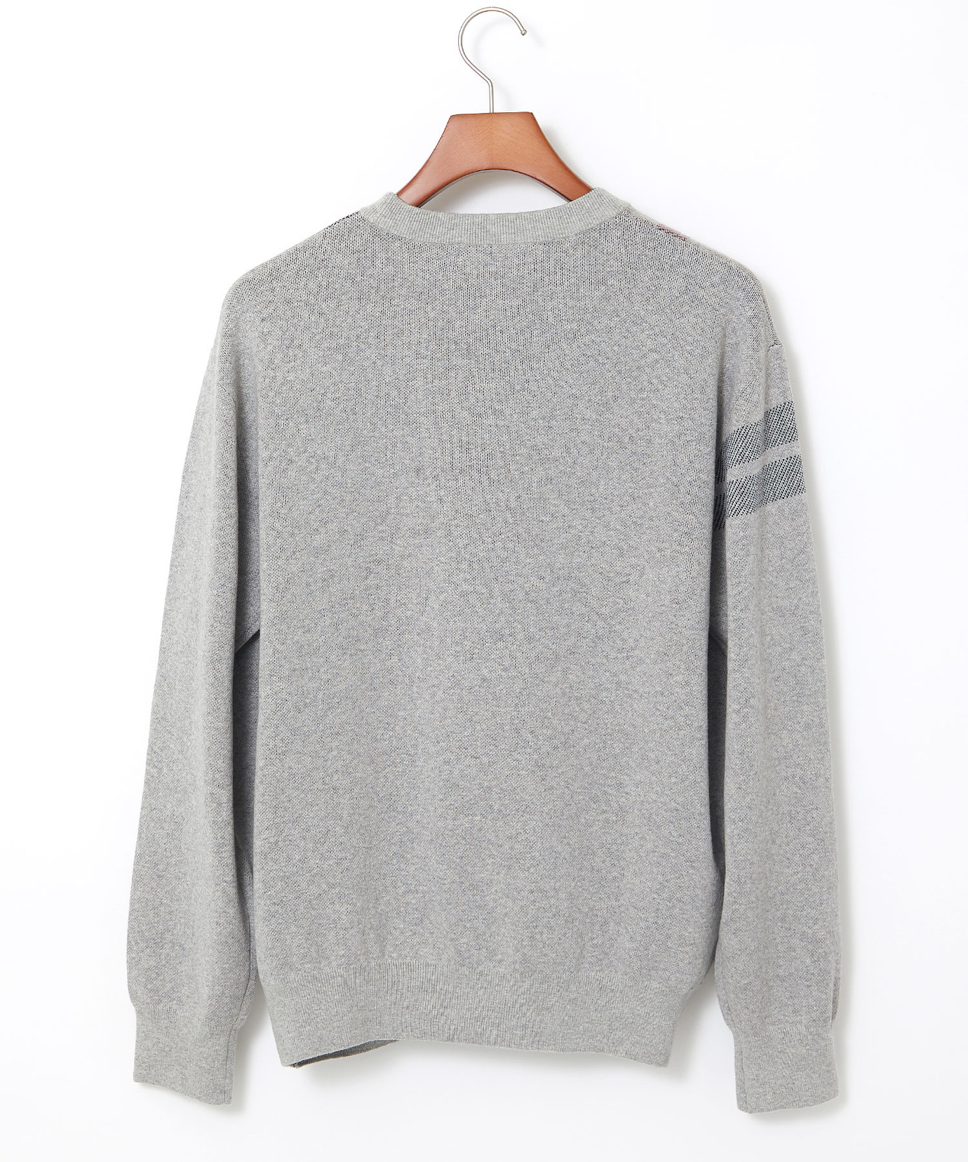 メンズ カシミヤブレンド チェック柄 ニット【手洗いOK】通販 [1603