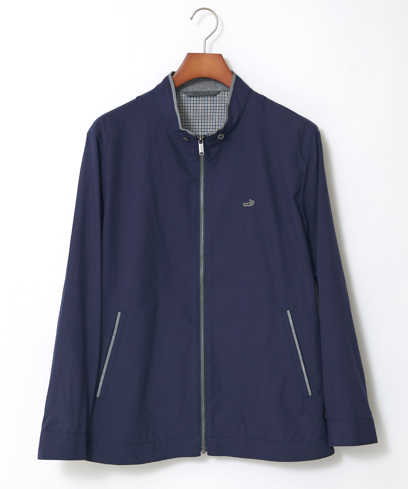 メンズ クロコダイルタータン サッカー素材 ブルゾン【手洗いOK】通販