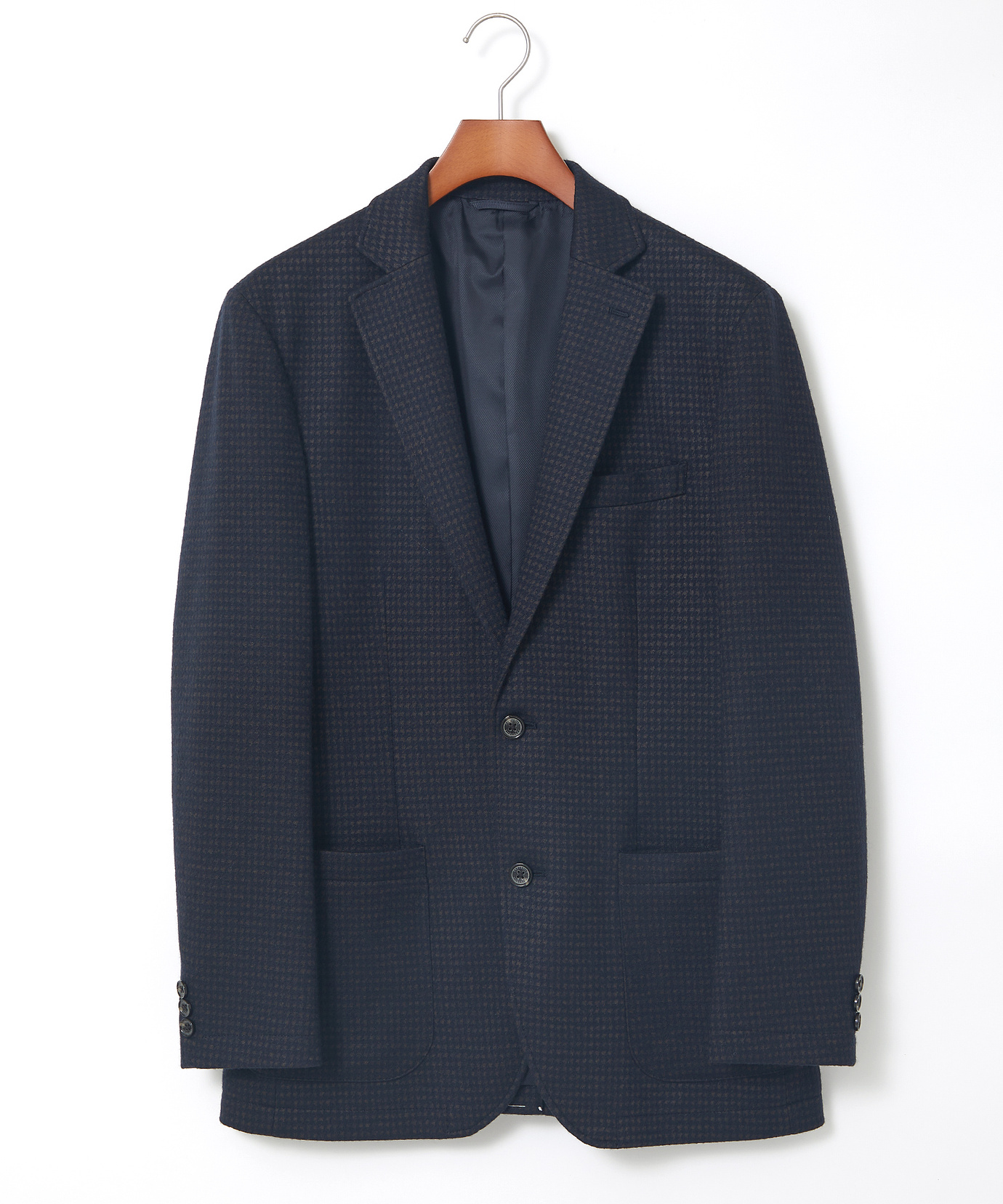 メンズ 千鳥柄 ウールブレンド ジャケット通販 [1604-47404