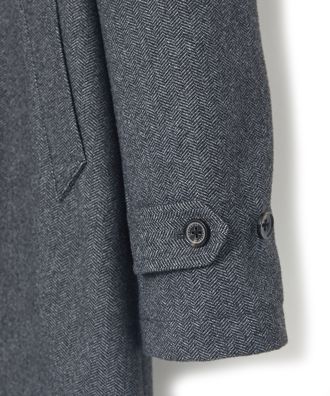 メンズ ヘリンボーン柄 ステンカラー コート通販 [1604-47406