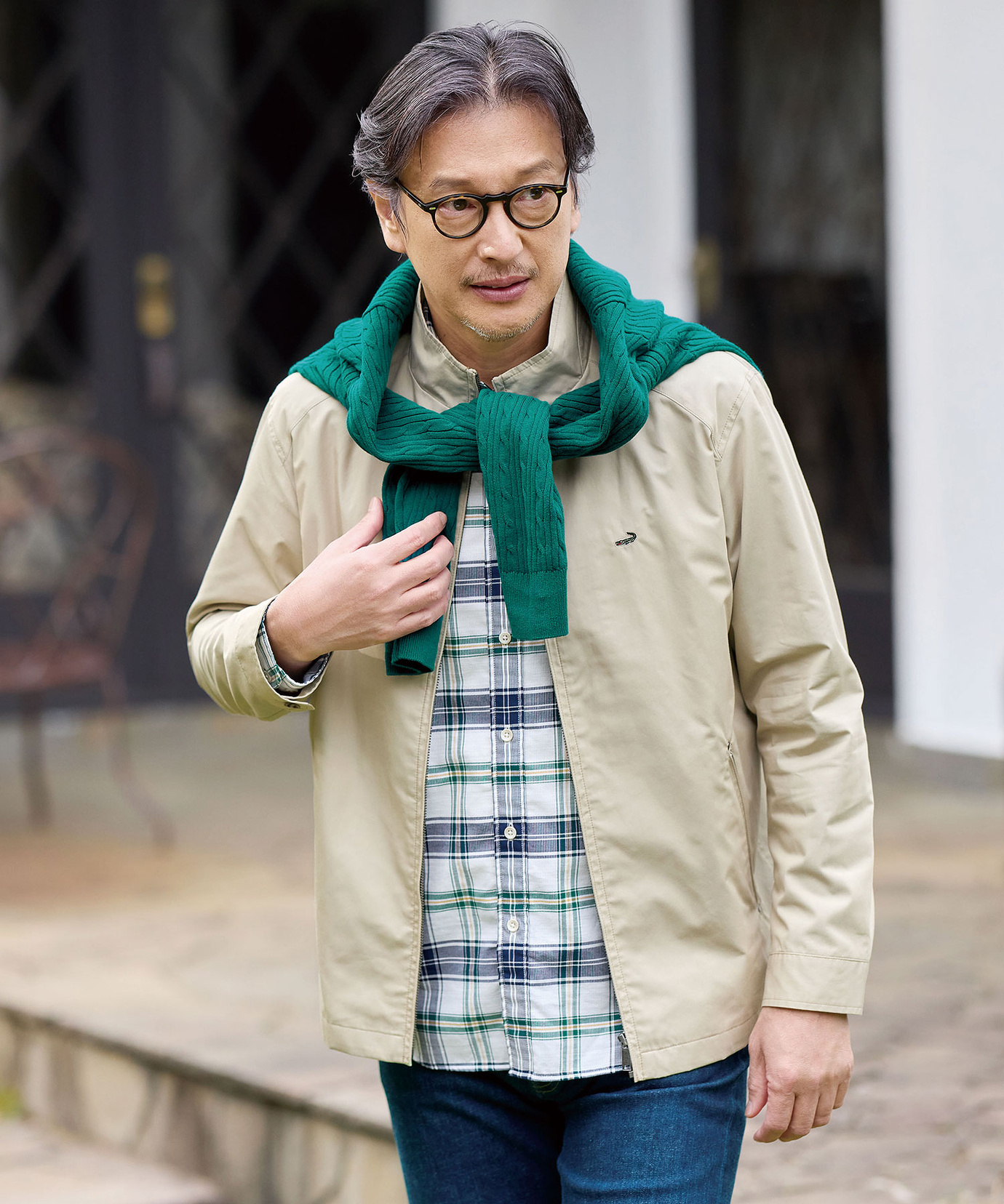 CROCODILE クロコダイル スタンドカラー ジャケット コート メンズ】”THE CROCODILE COAT” 寒い季節こそ際立つ、余裕のある